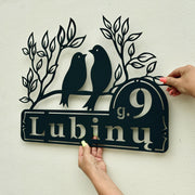 Custom Birds Address Sign