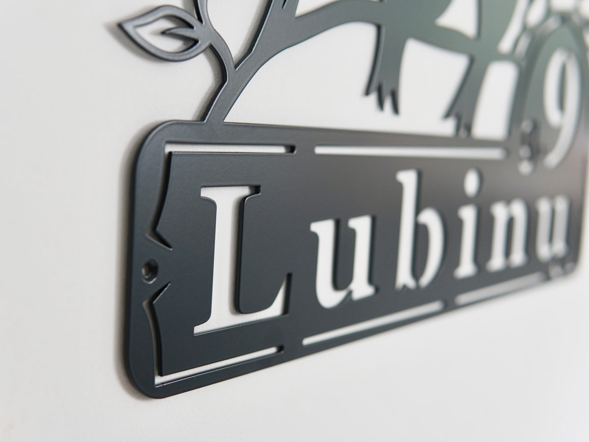Custom Birds Address Sign