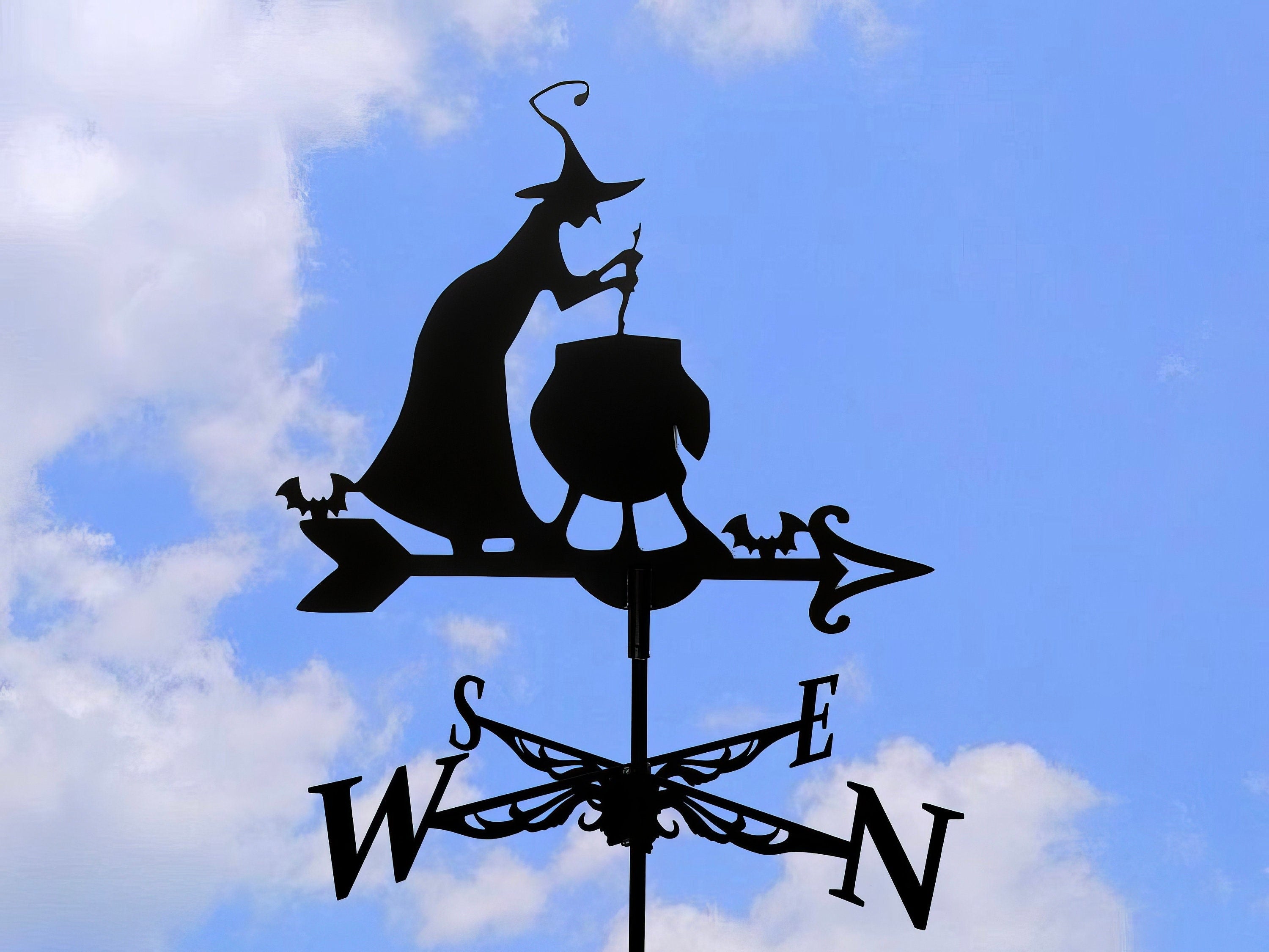 Witch Cauldron Weathervane