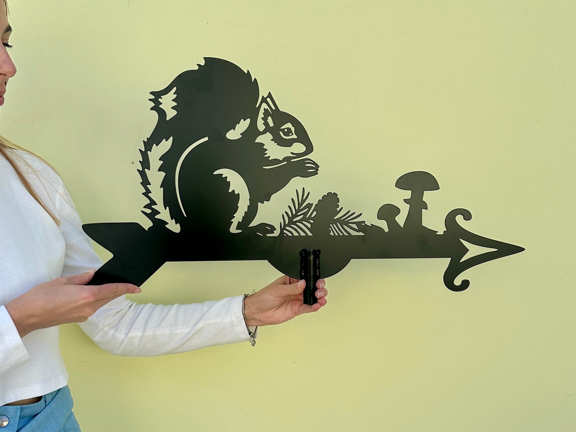 Squirrel Metal Weathervane — 2