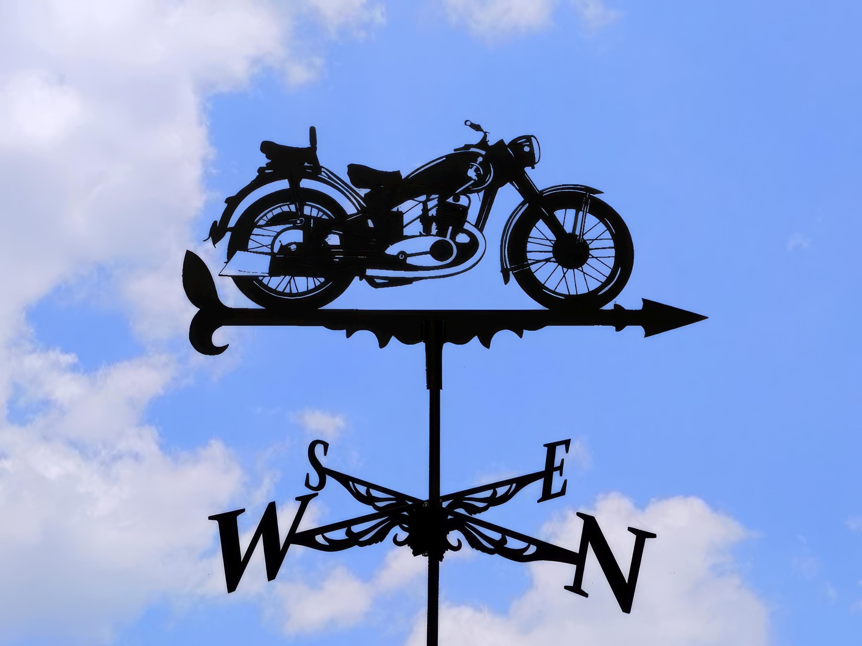 Motorcycle Weathervane