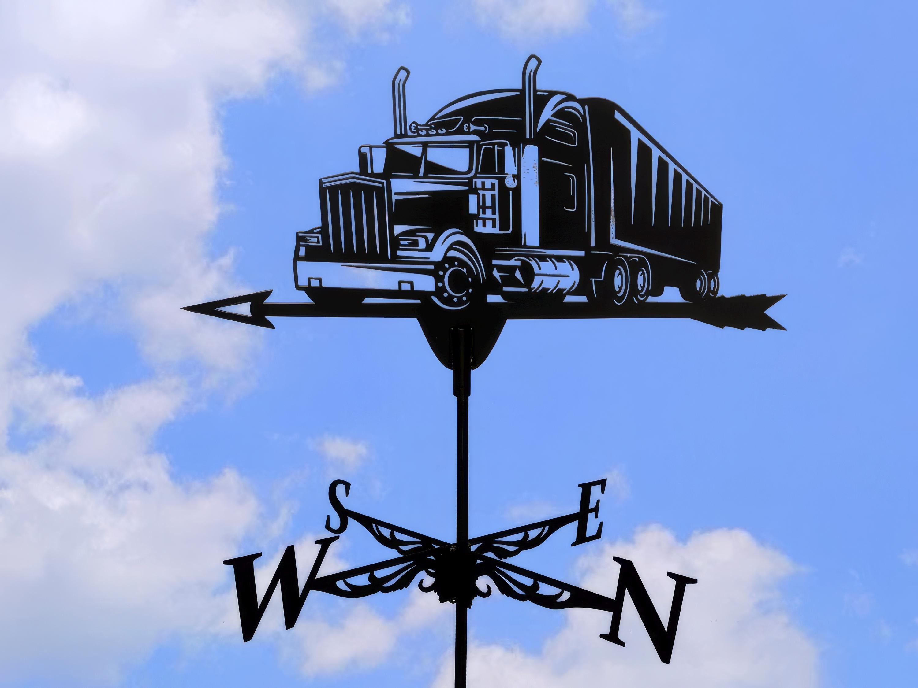 Truck Weathervane Metal Wind Vane