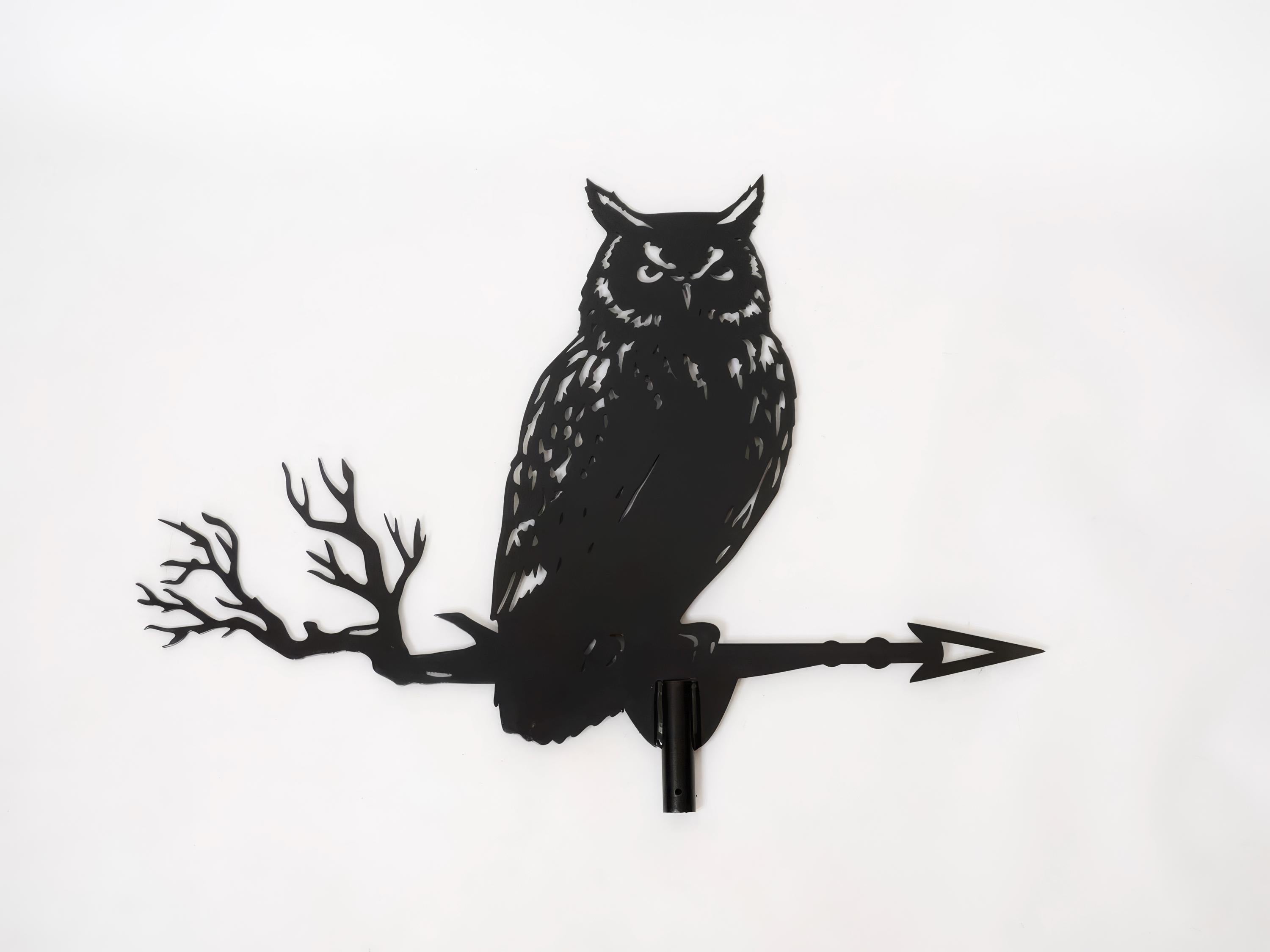 Metal Owl Weathervane — 2