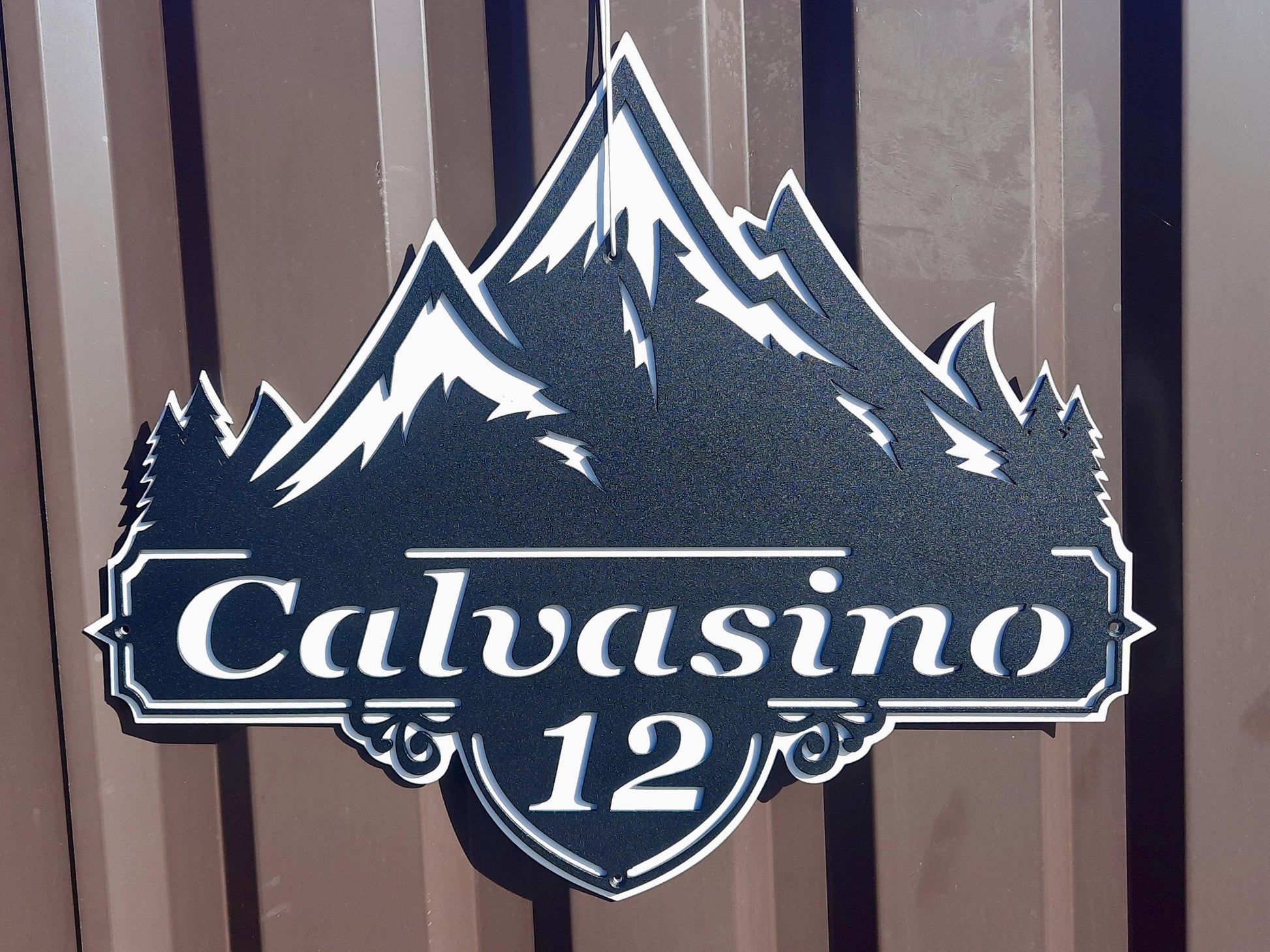 Custom Mountain Address Sign — 3