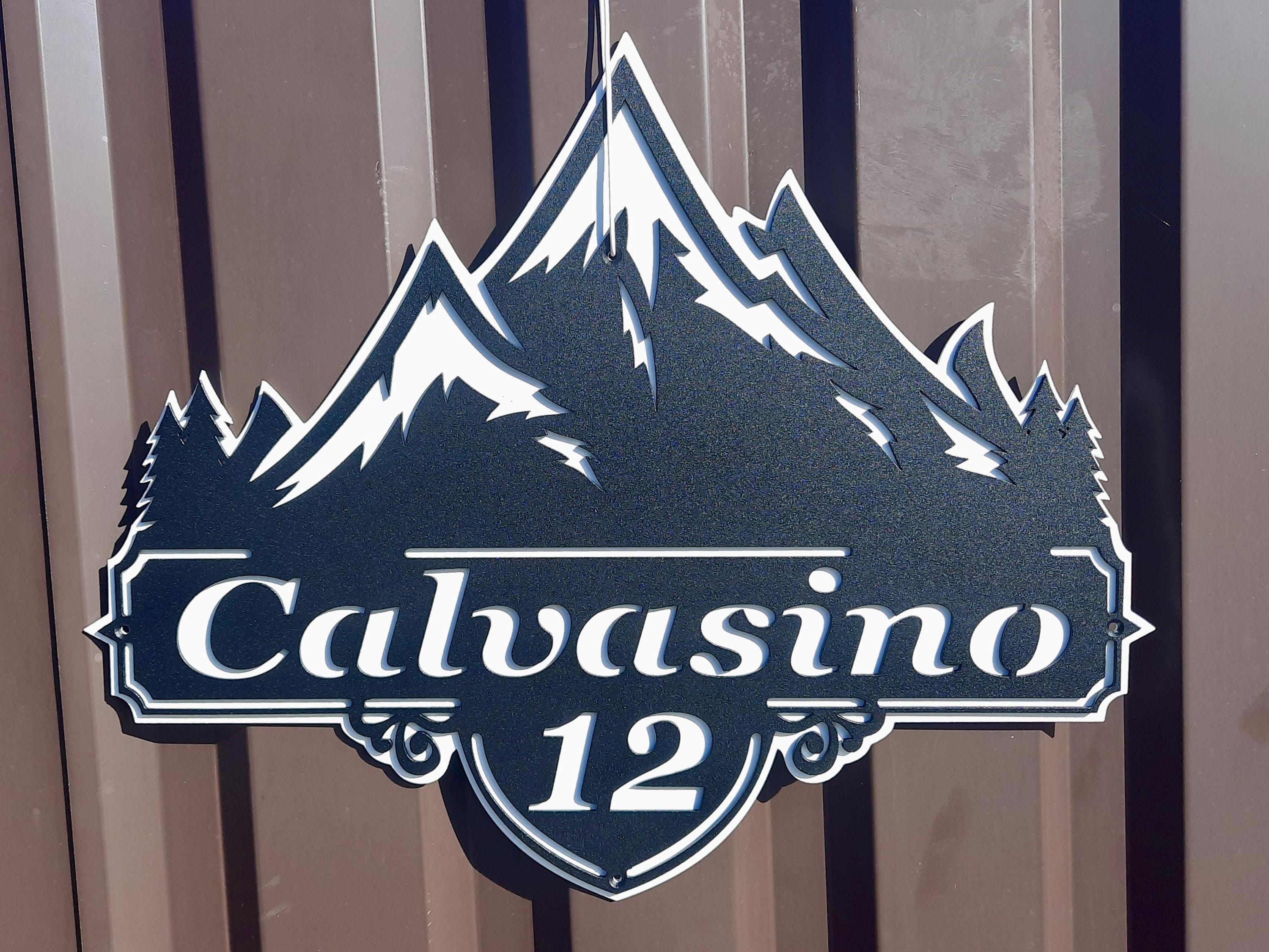 Custom Mountain Address Sign — 3