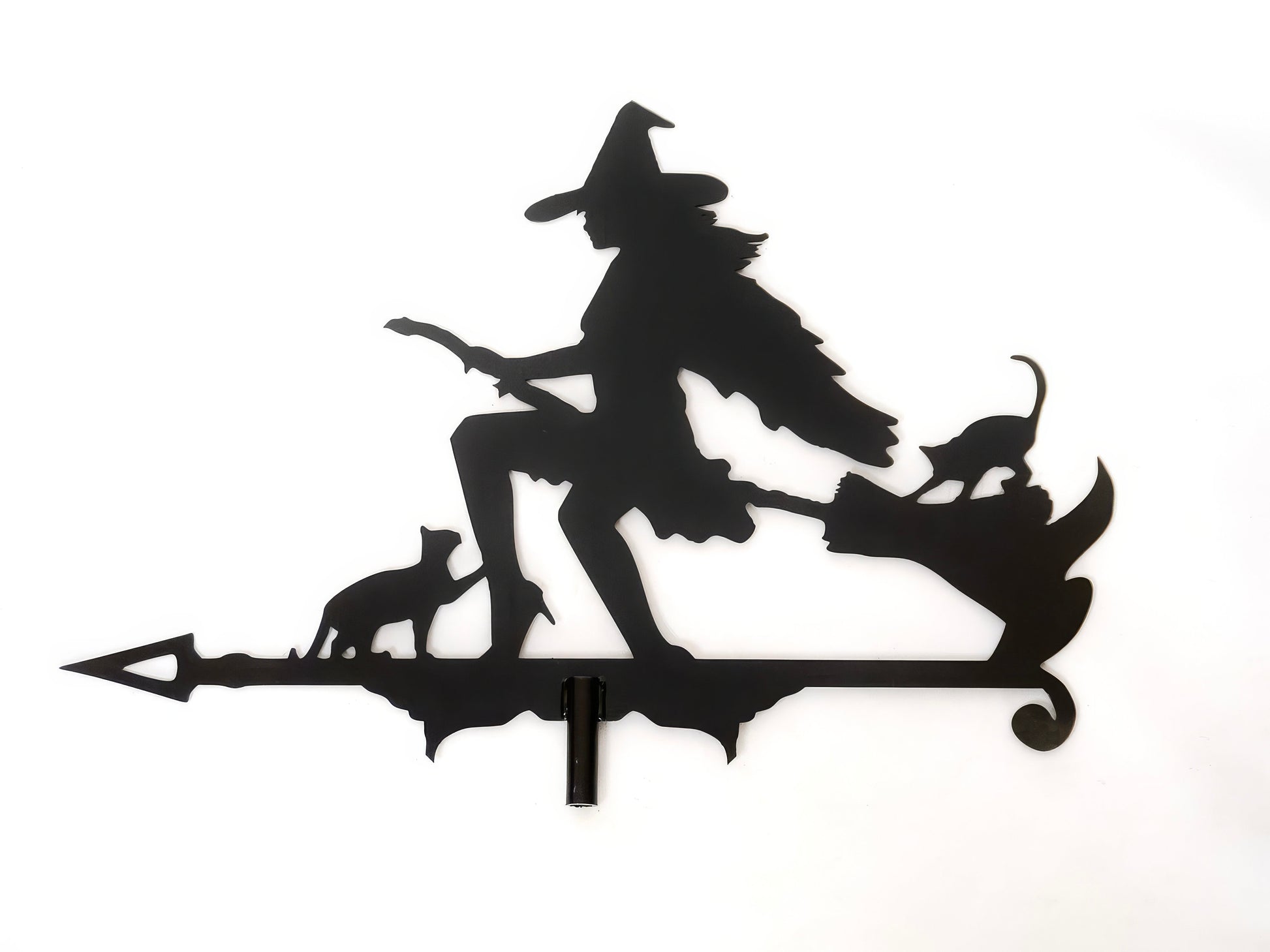 Witch Weathervane with Cats — 2