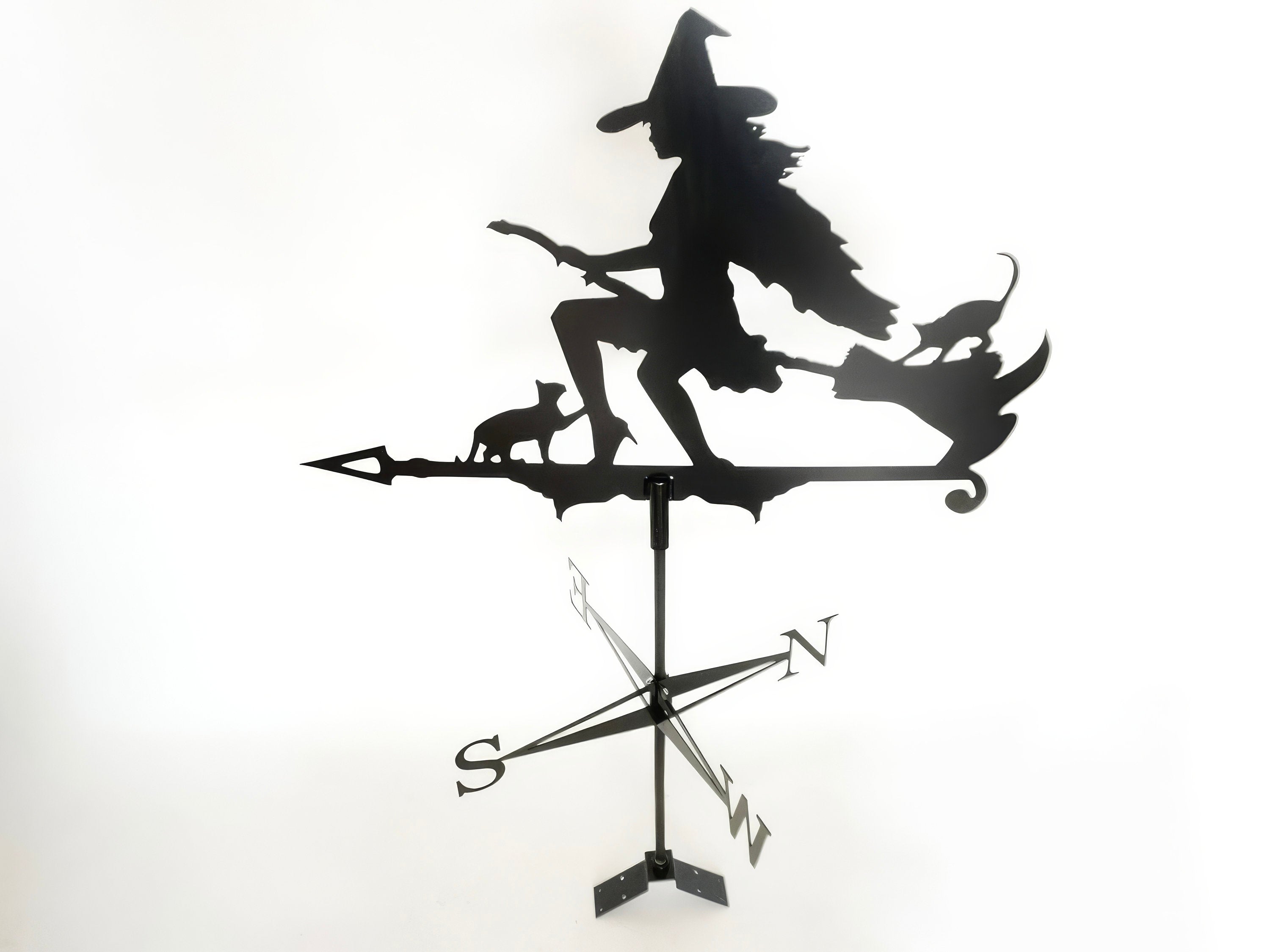 Witch Weathervane with Cats — 3