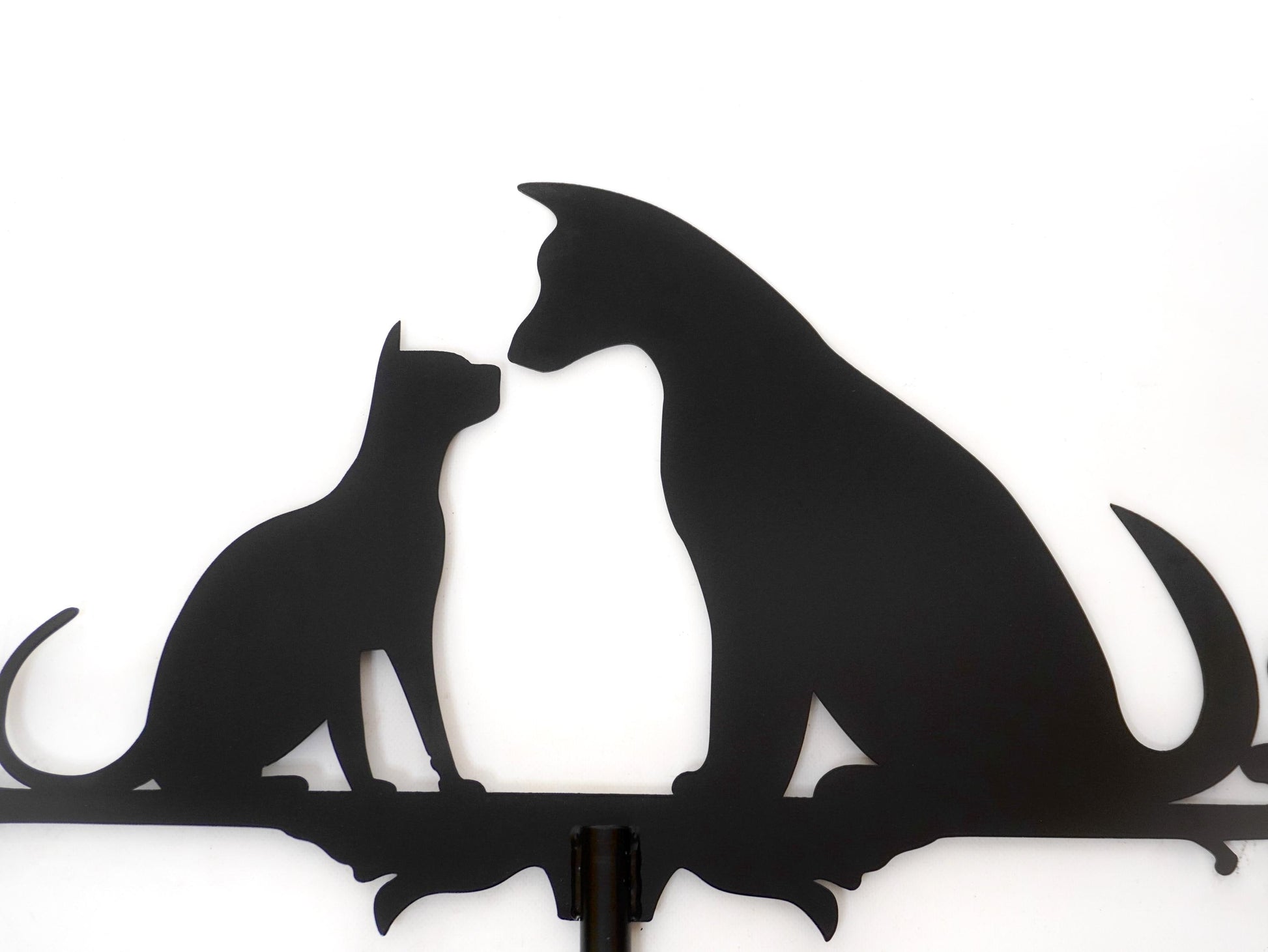 Metal Cat & Dog Weathervane — 3