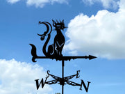 Moon Cat Metal Weathervane