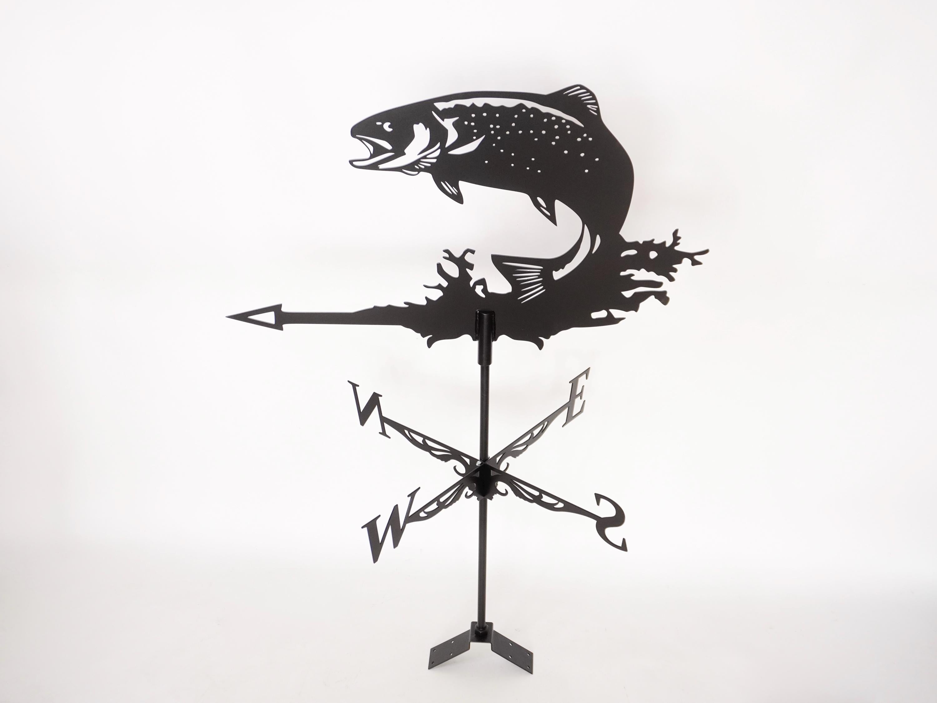Trout Fish Metal Weathervane — 2