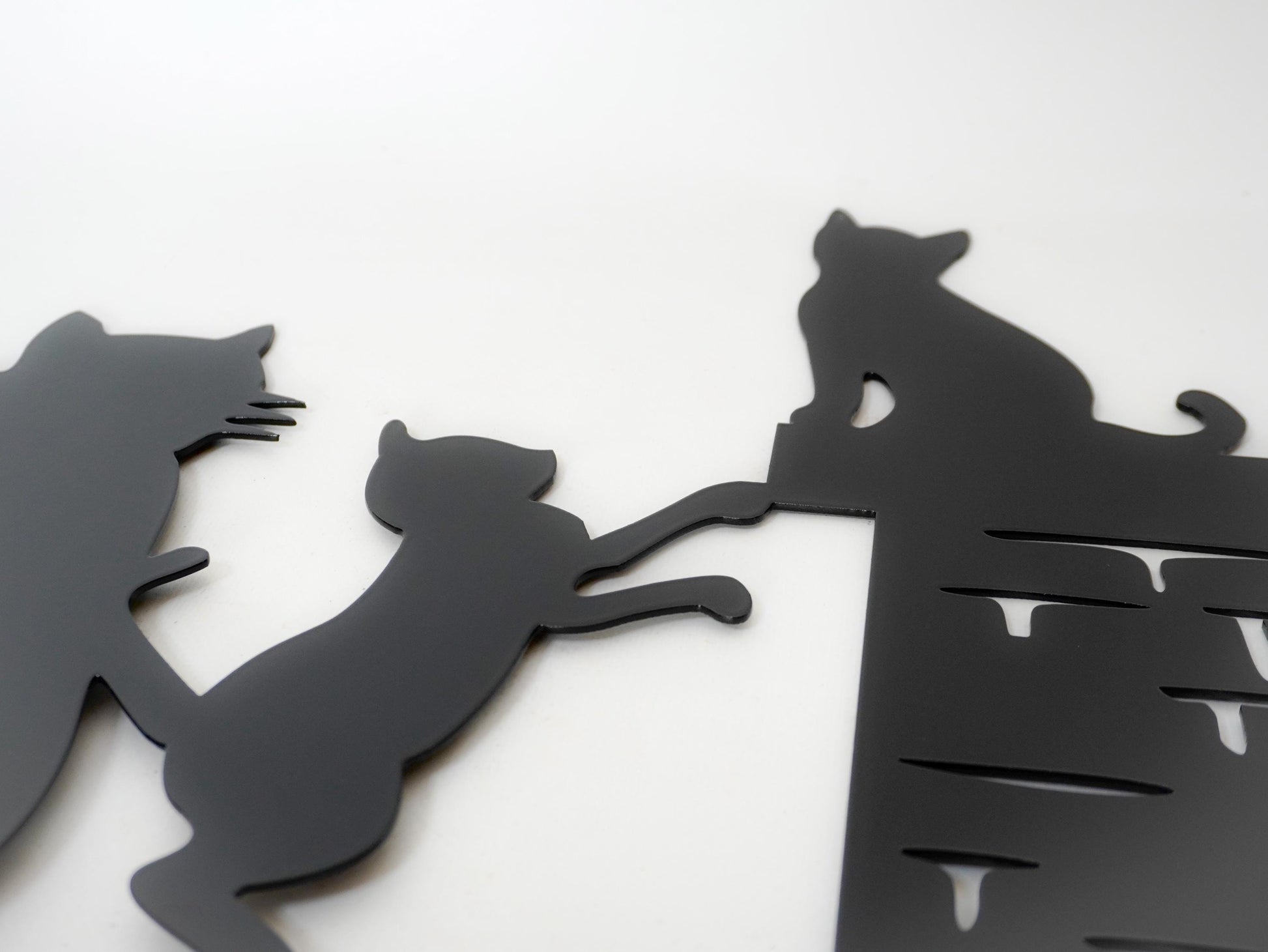 Cat Family Metal Weathervane — 5