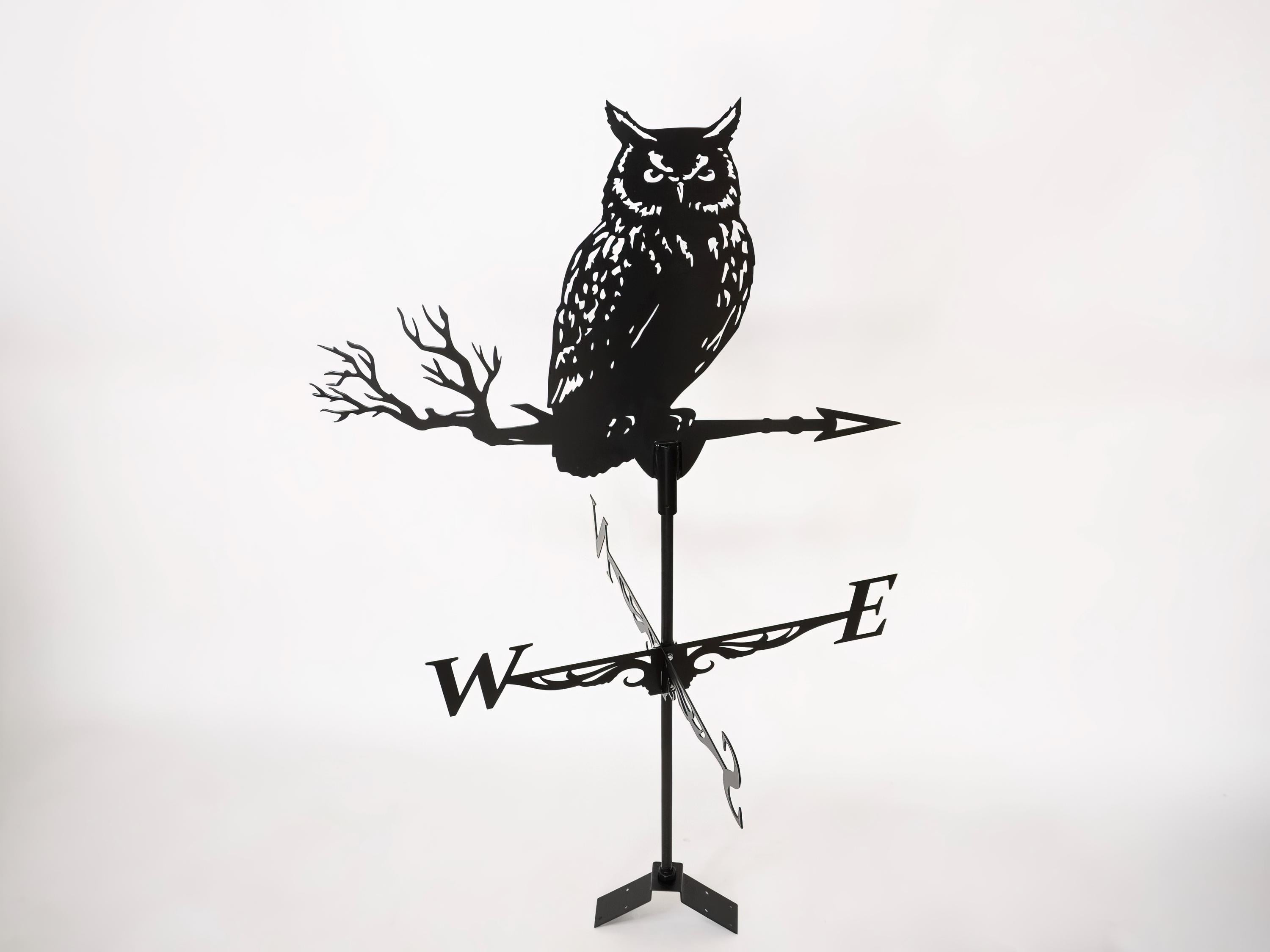 Metal Owl Weathervane