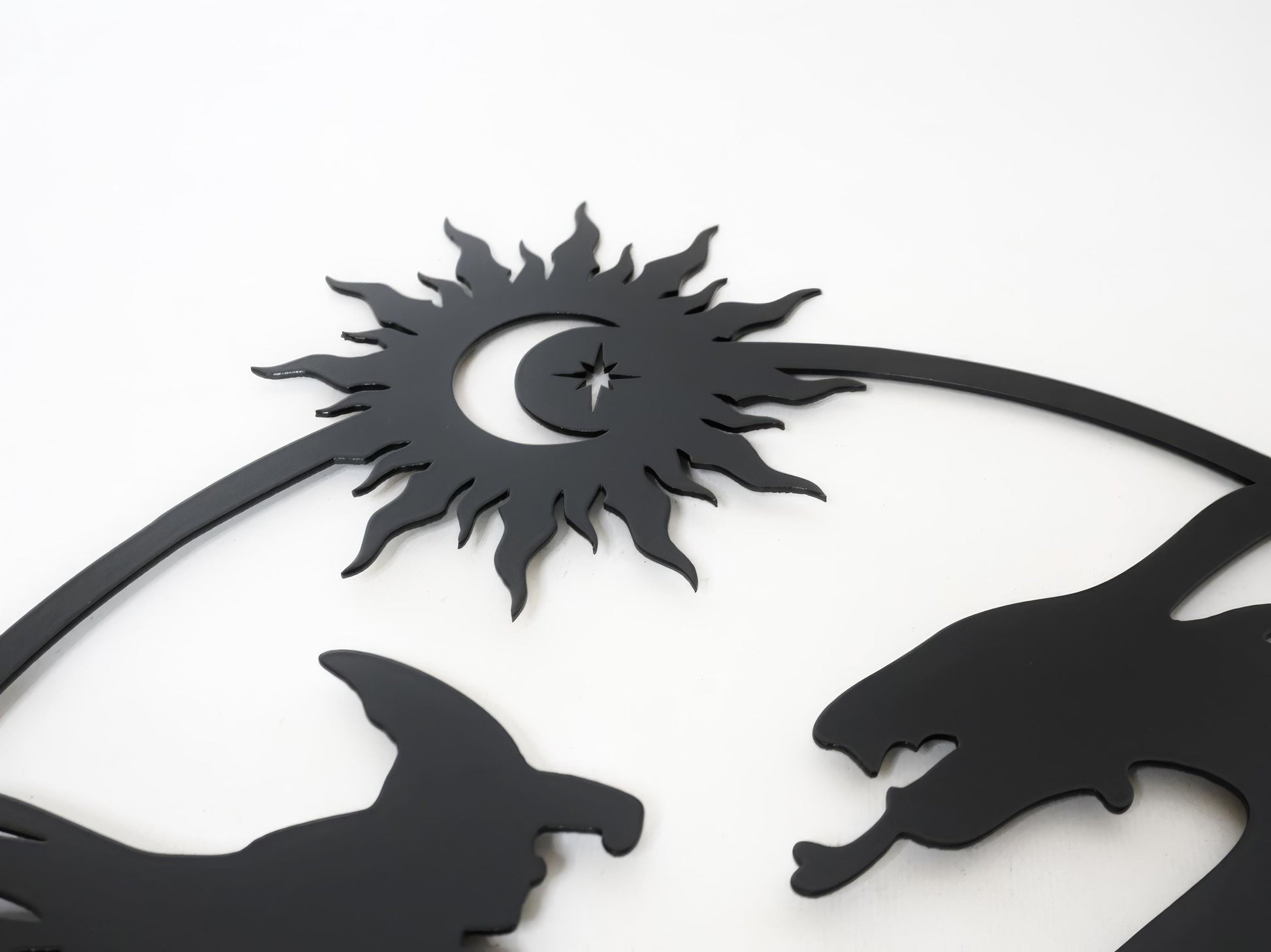 Dragon & Witch Metal Weathervane — 6