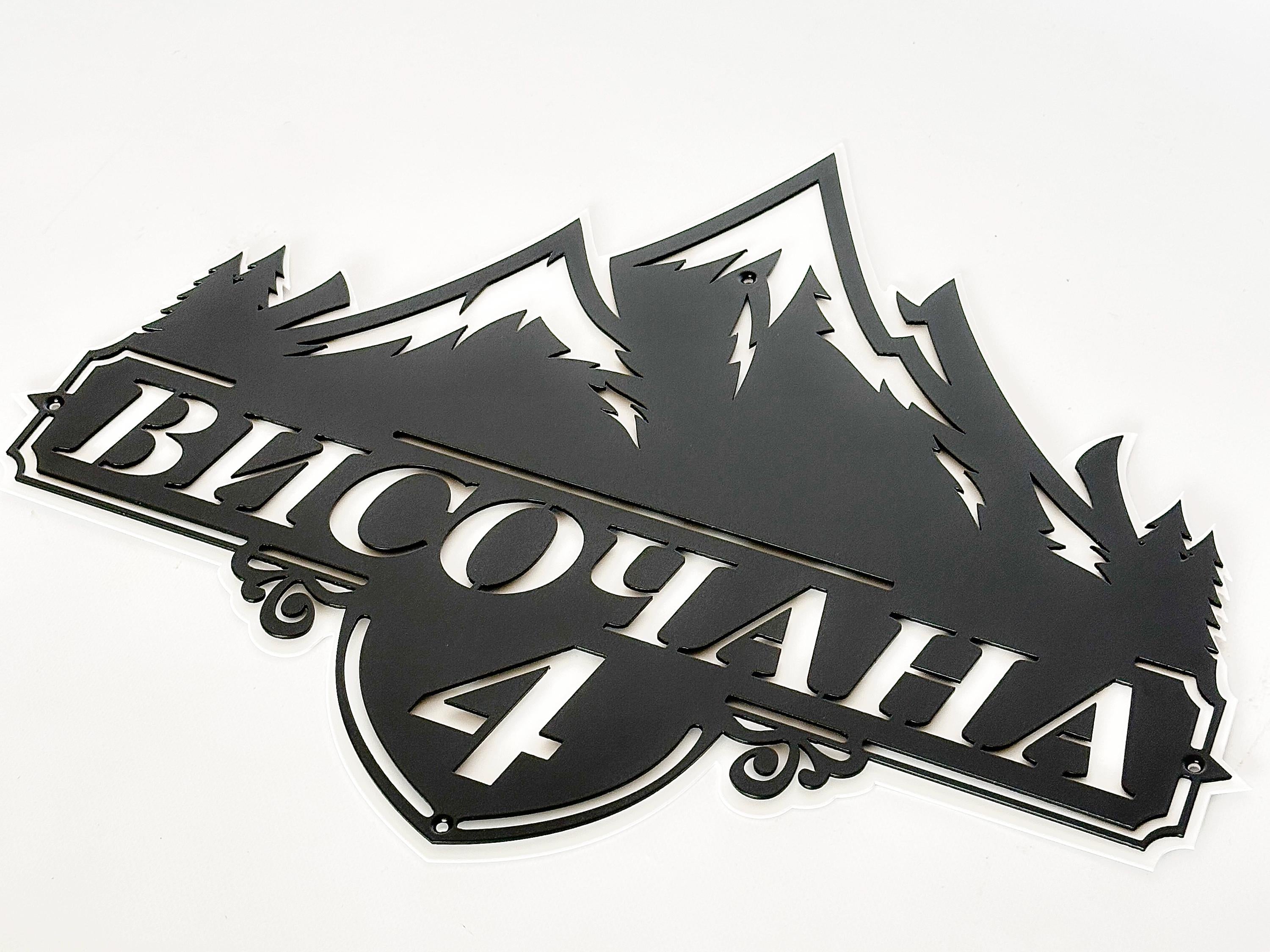 Custom Mountain Address Sign — 5