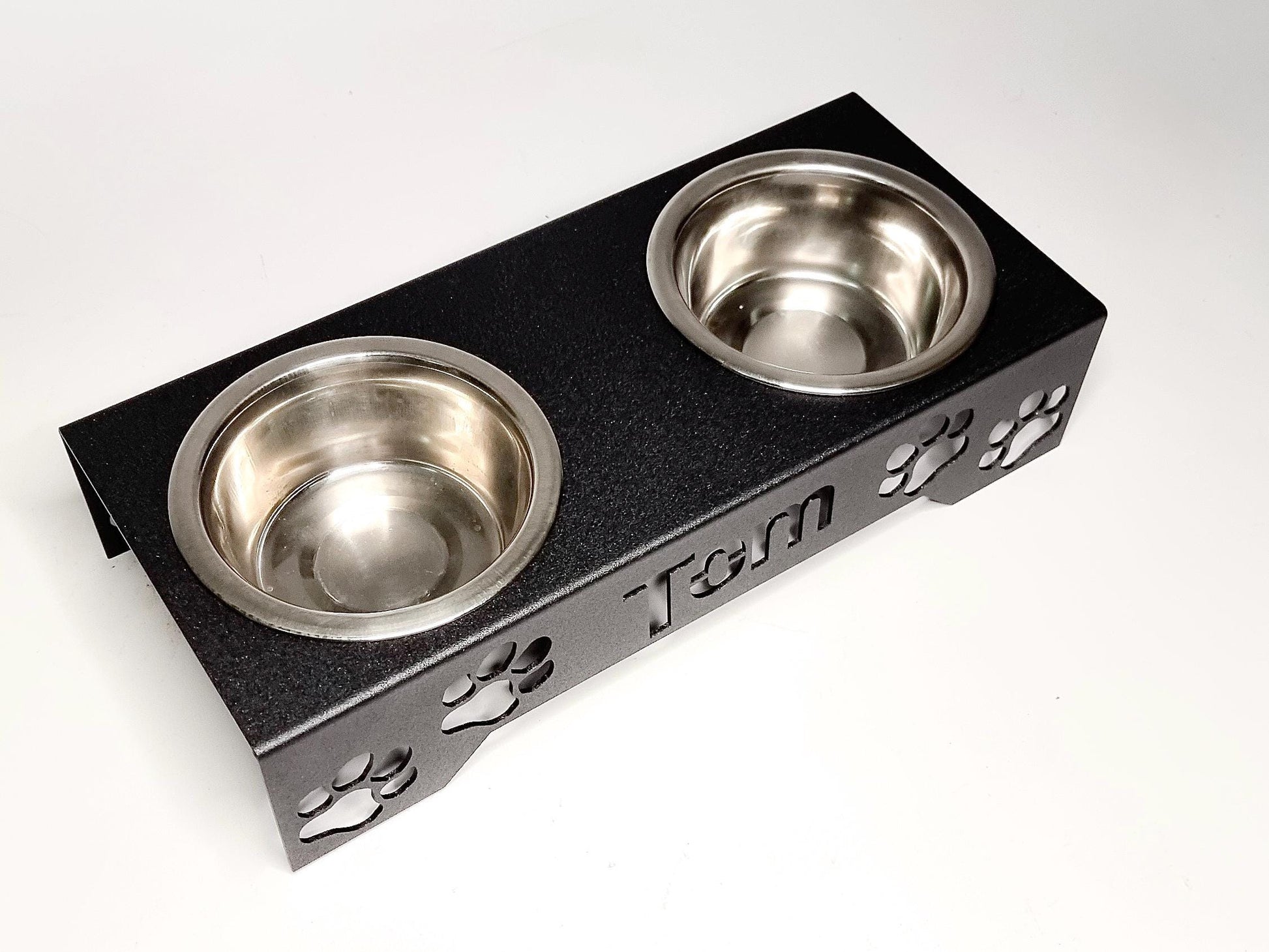 Personalized Metal Dog Bowl Stand — 3