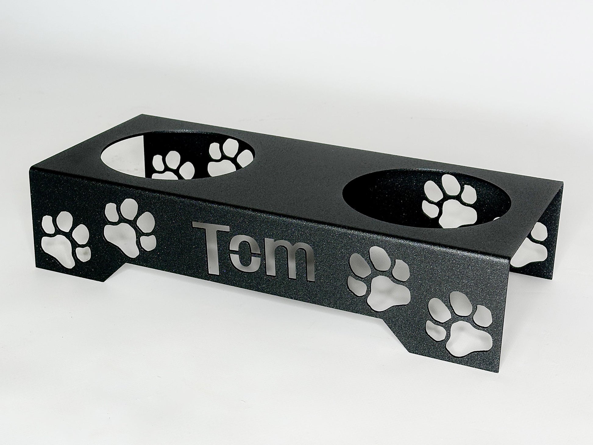 Personalized Metal Dog Bowl Stand — 5