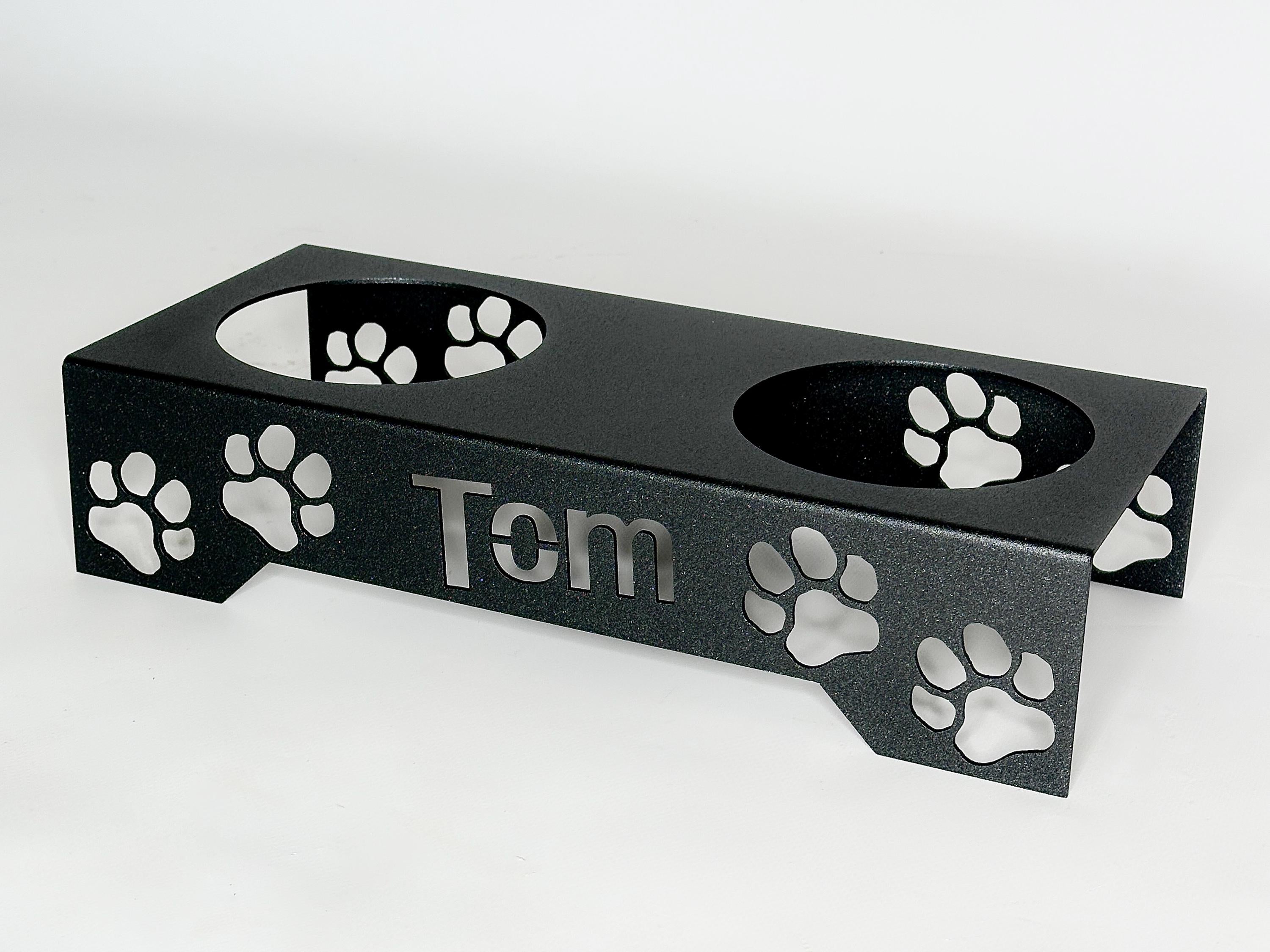 Personalized Metal Dog Bowl Stand — 5