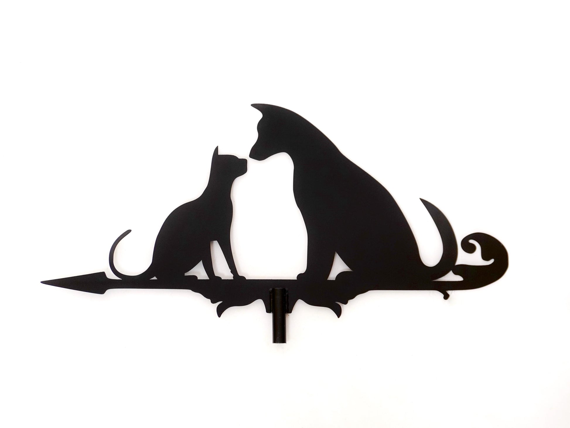 Metal Cat & Dog Weathervane — 5