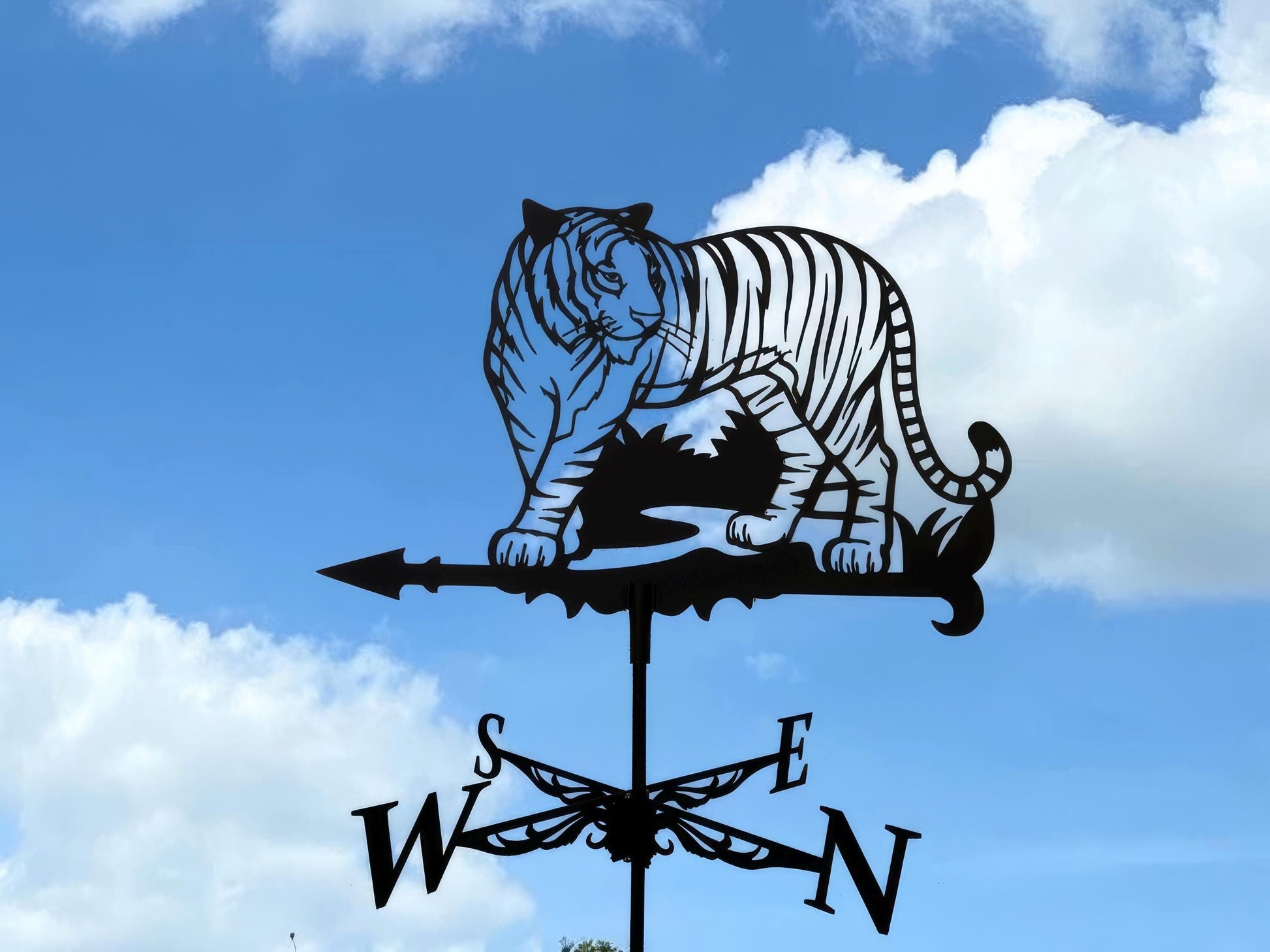 Metal Tiger Weathervane