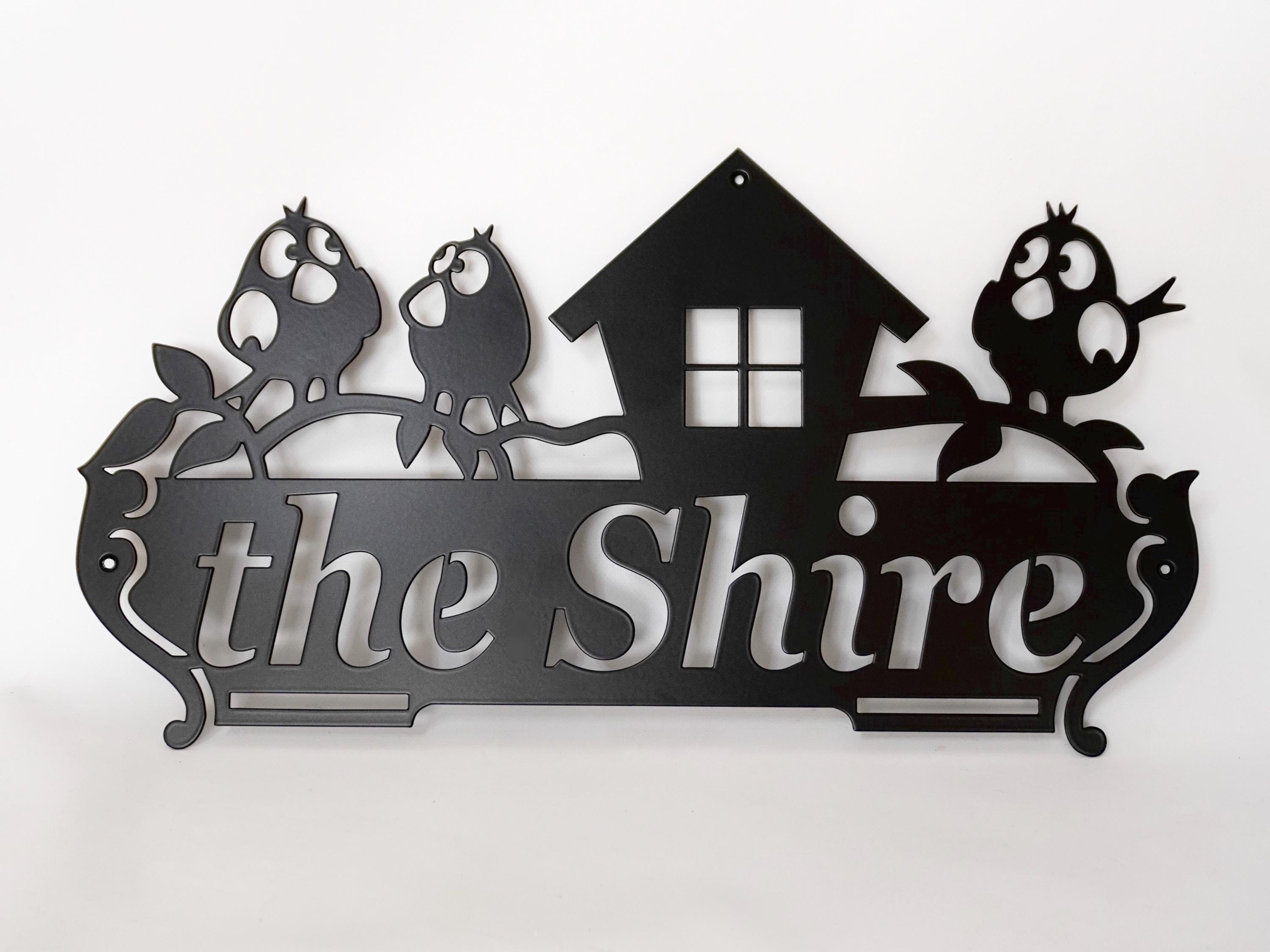 Personalized Bird House Address Sign — 2