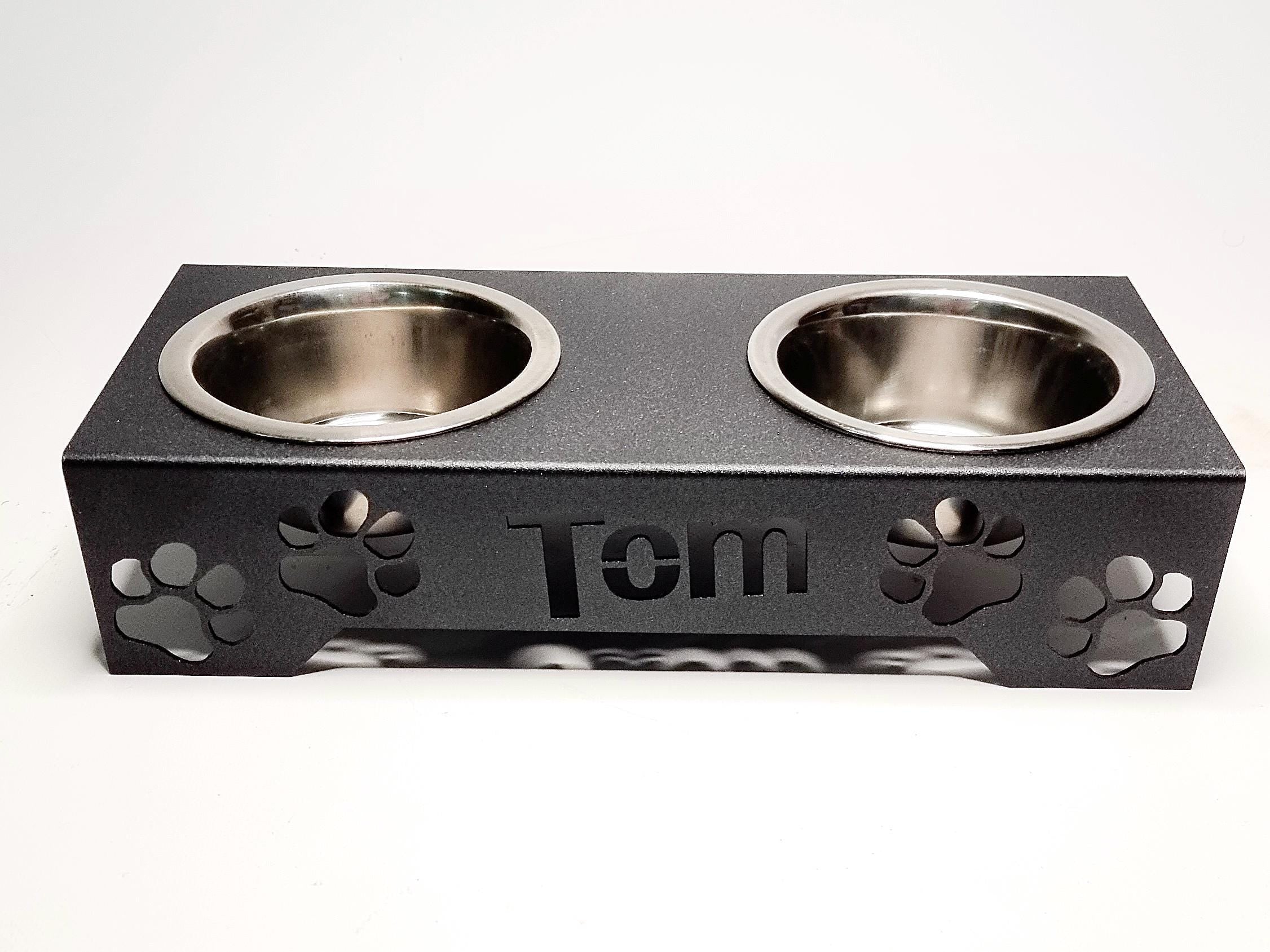 Personalized Metal Dog Bowl Stand — 2