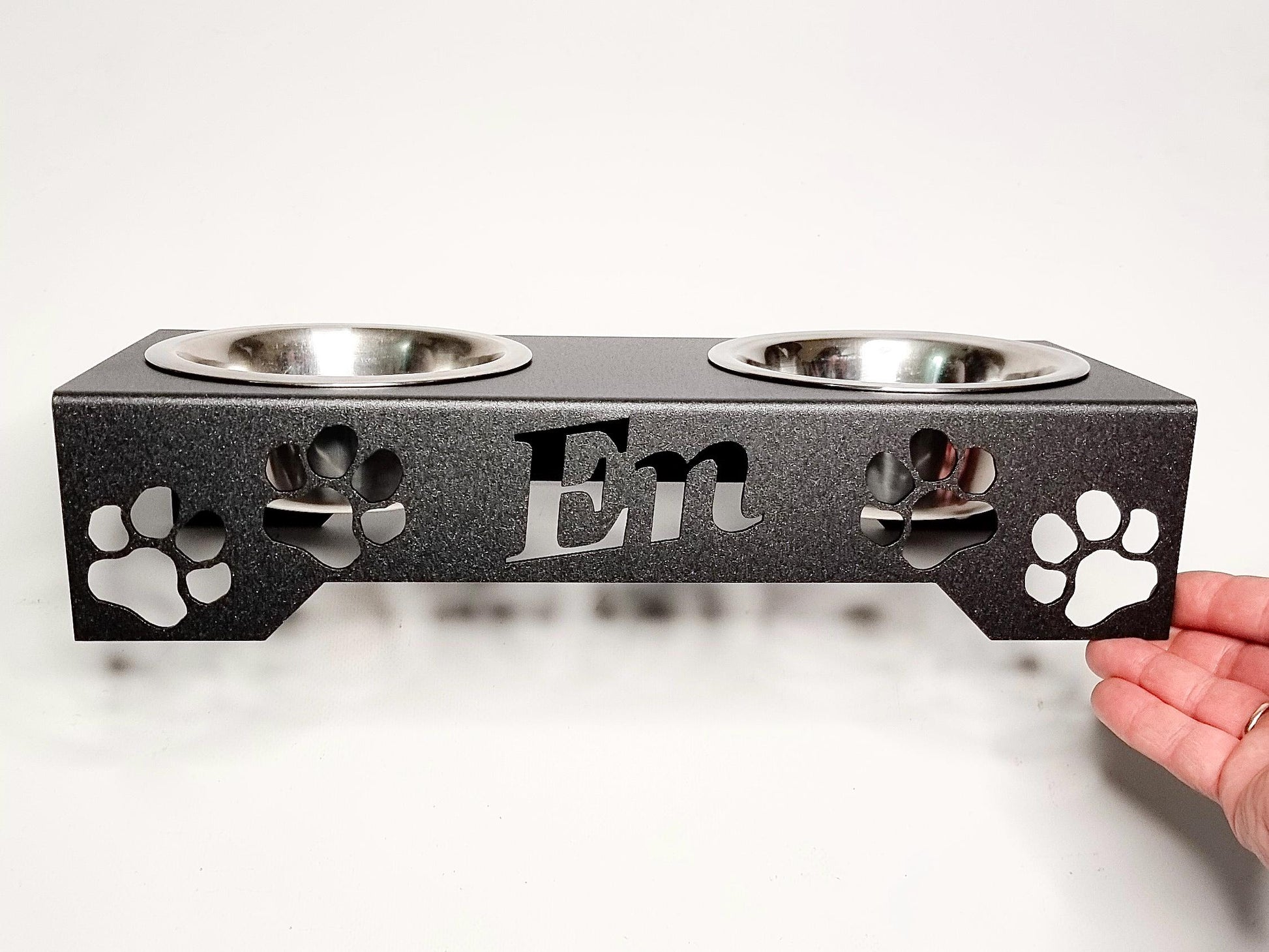 Personalized Elevated Pet Bowl Stand — 2