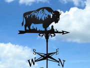 Bison Weathervane Wind Vane Decor for Roof or Garden