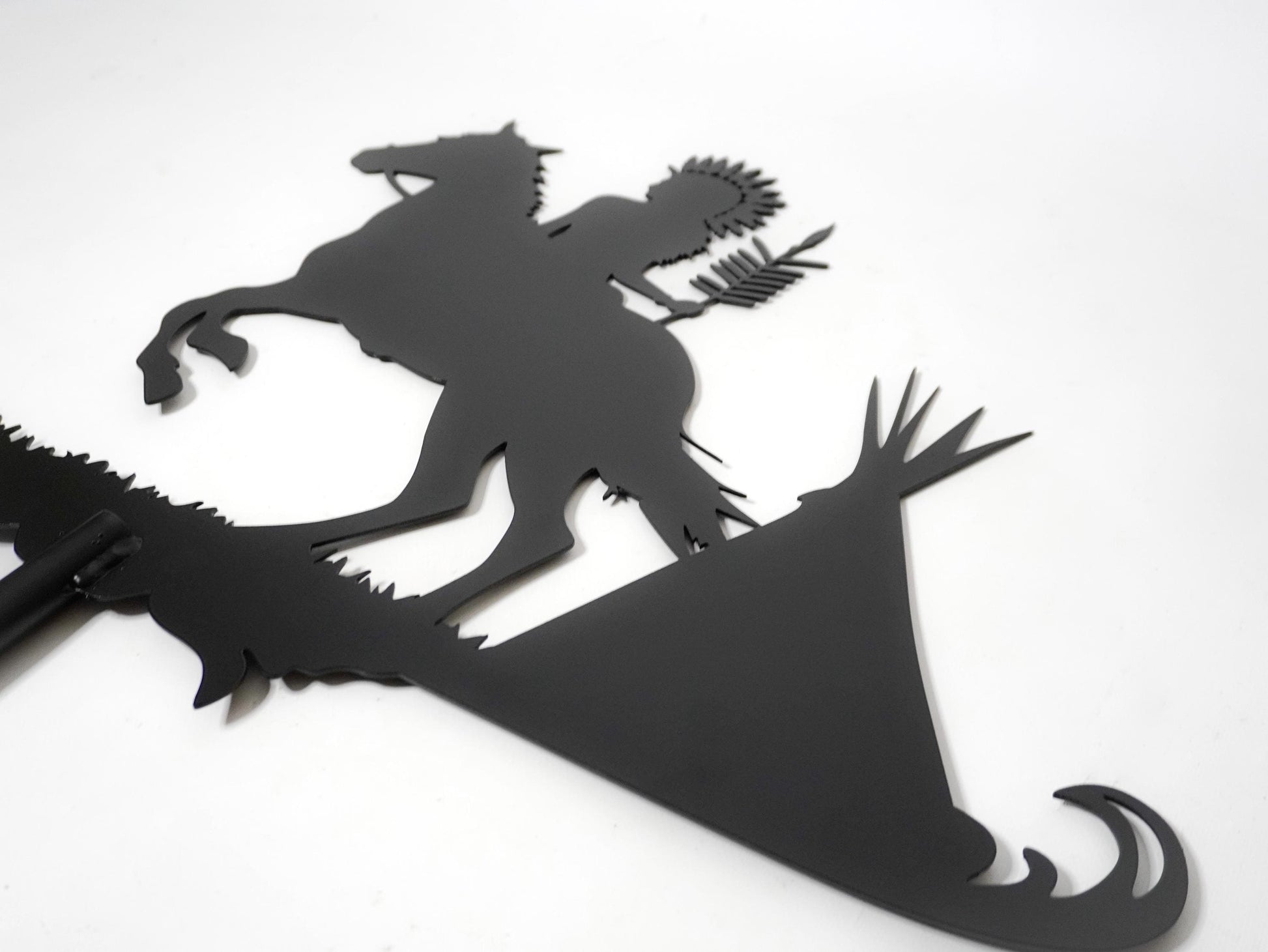 Native American Horse Rider Weathervane — 5