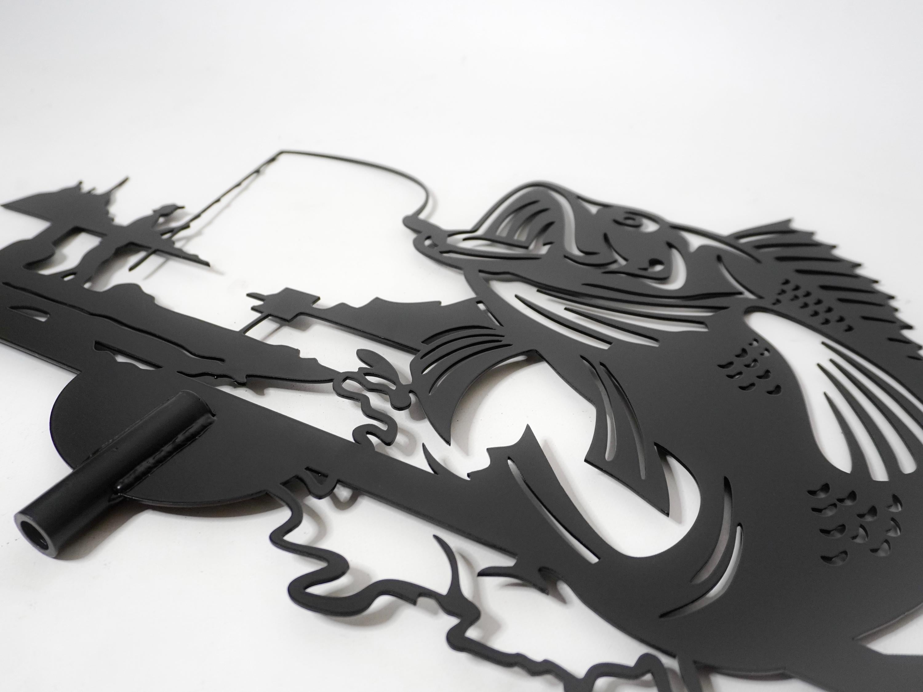 Metal Fisherman Weathervane — 6