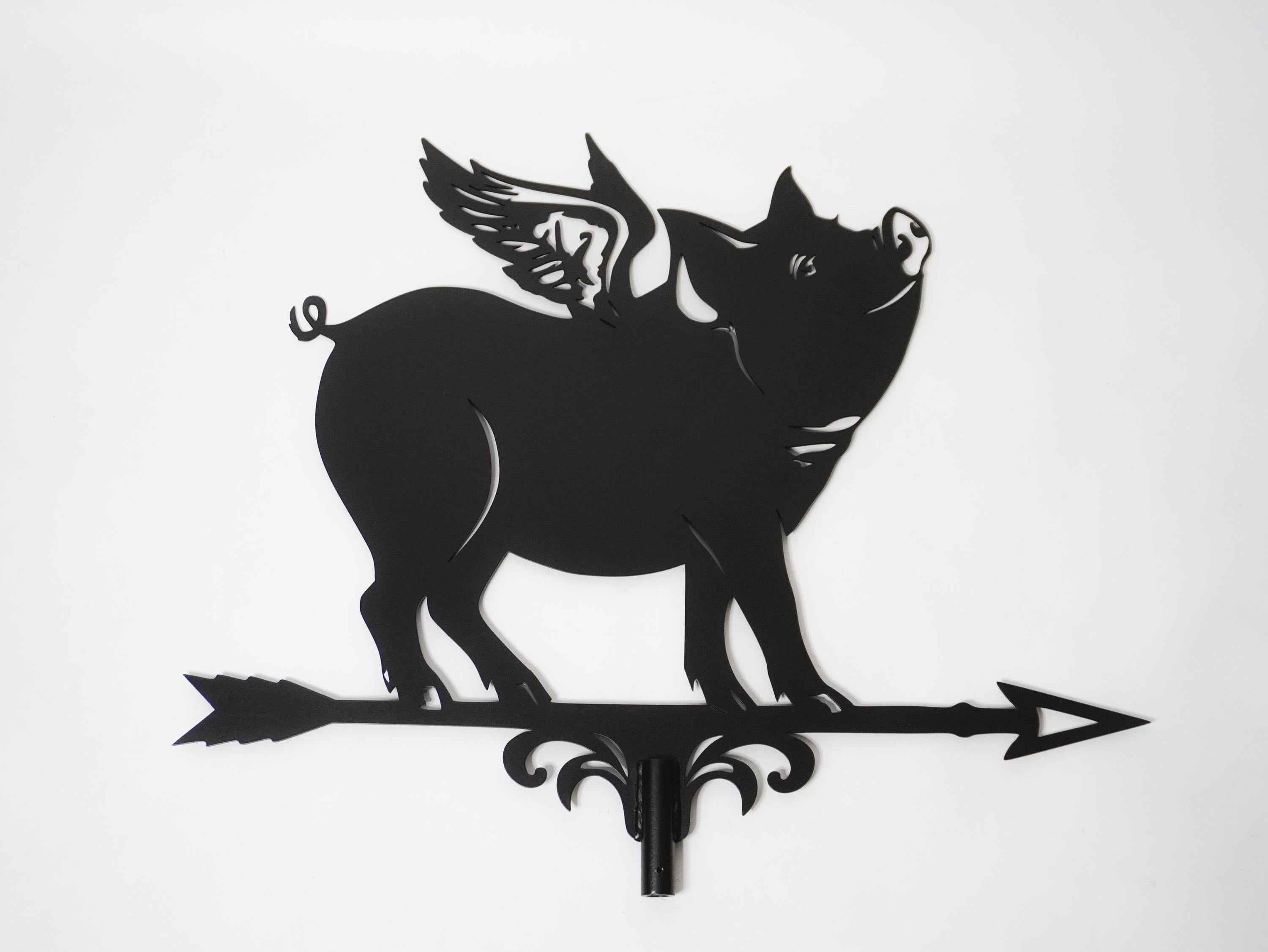 Pigs Fly Weathervane — 2