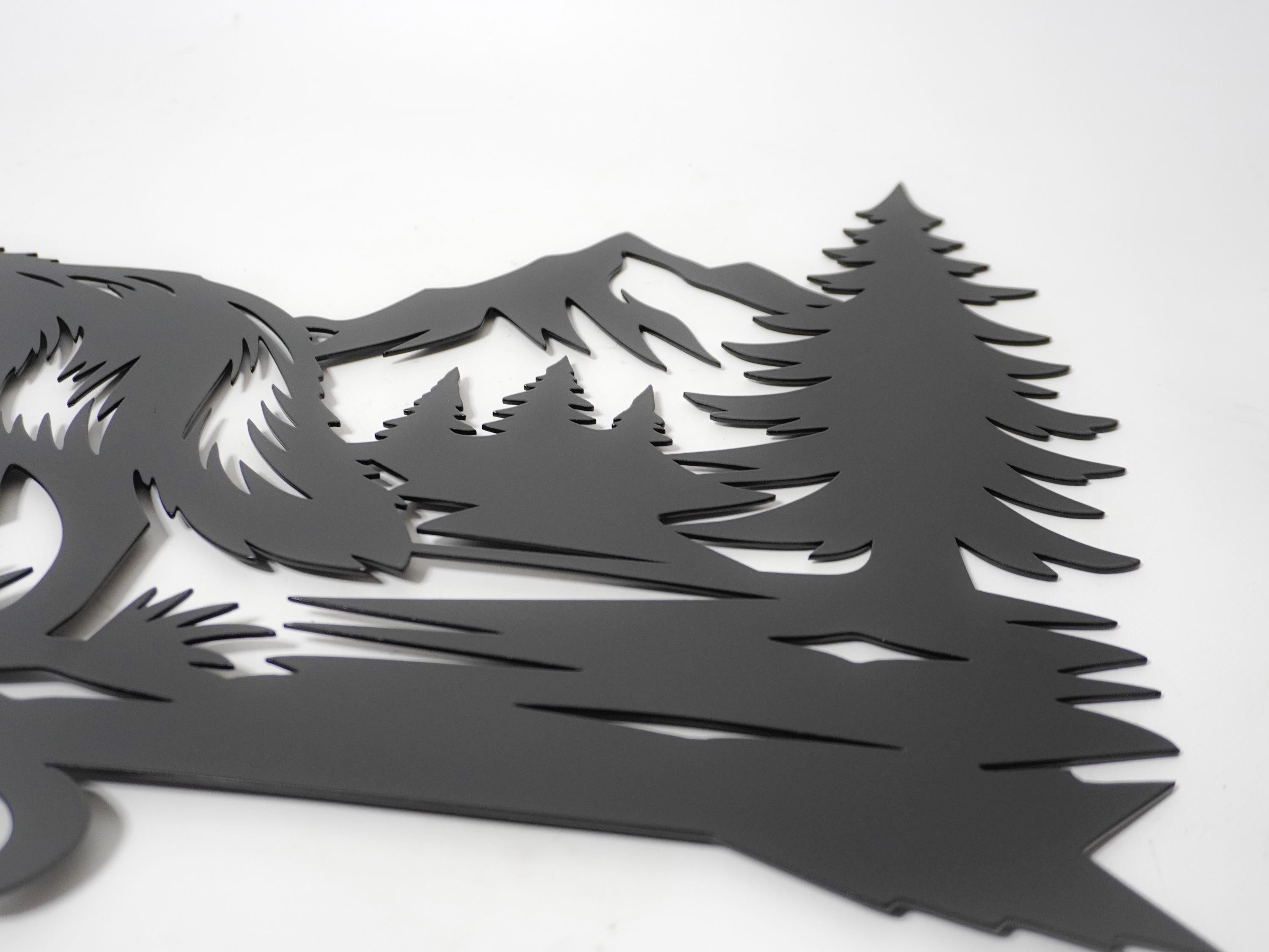 Metal Wolf Weathervane — 5