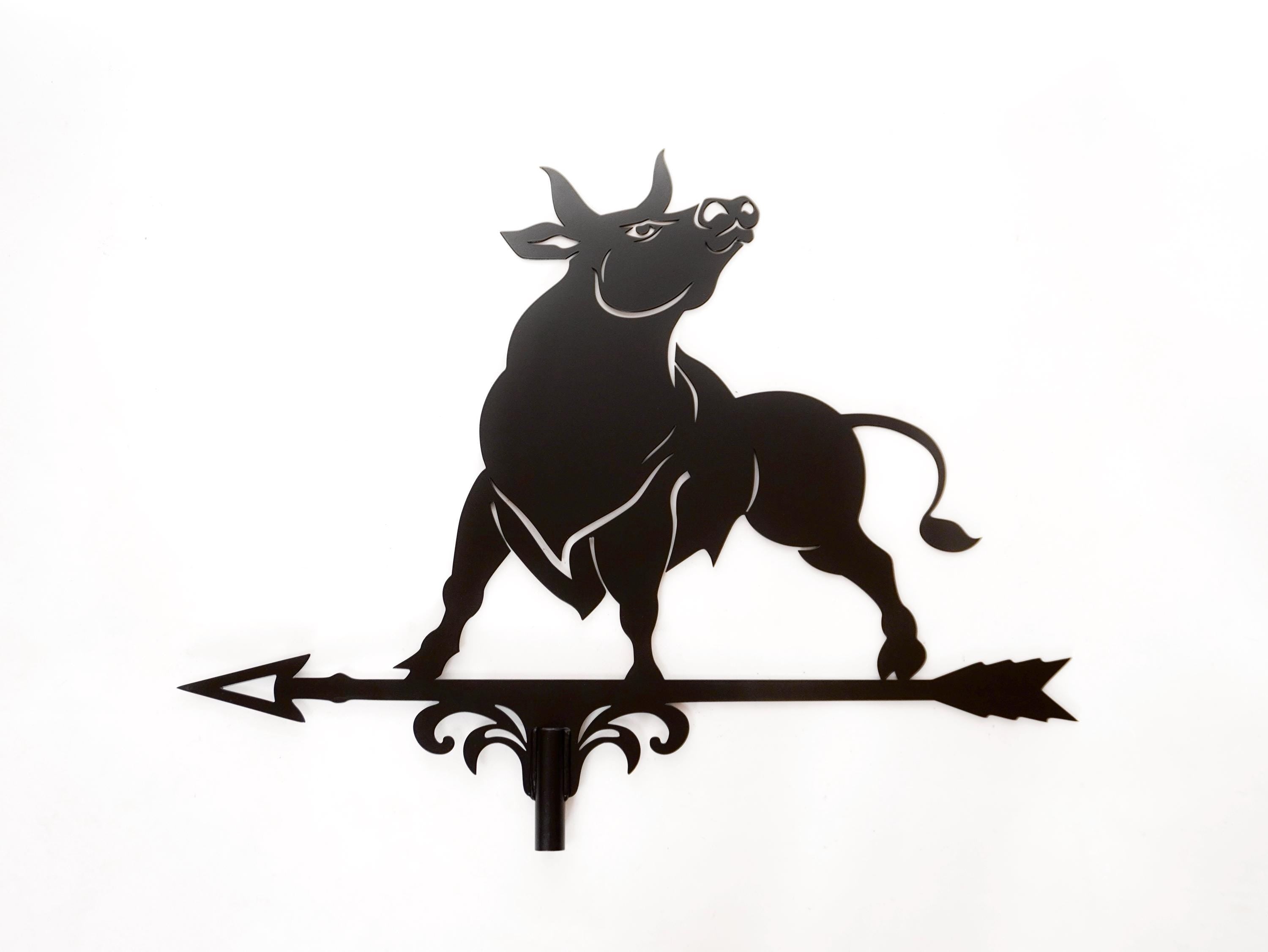 Metal Bull Weathervane — 2