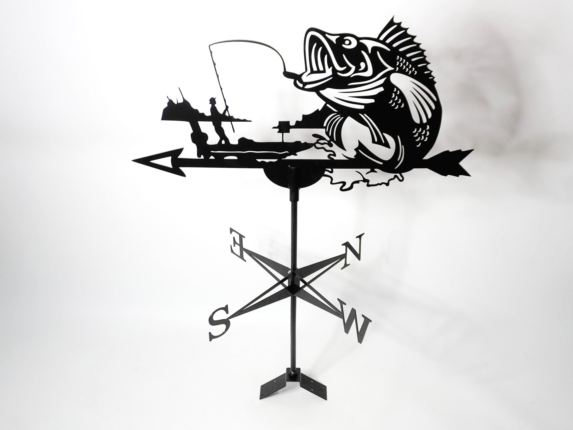 Metal Fisherman Weathervane — 2