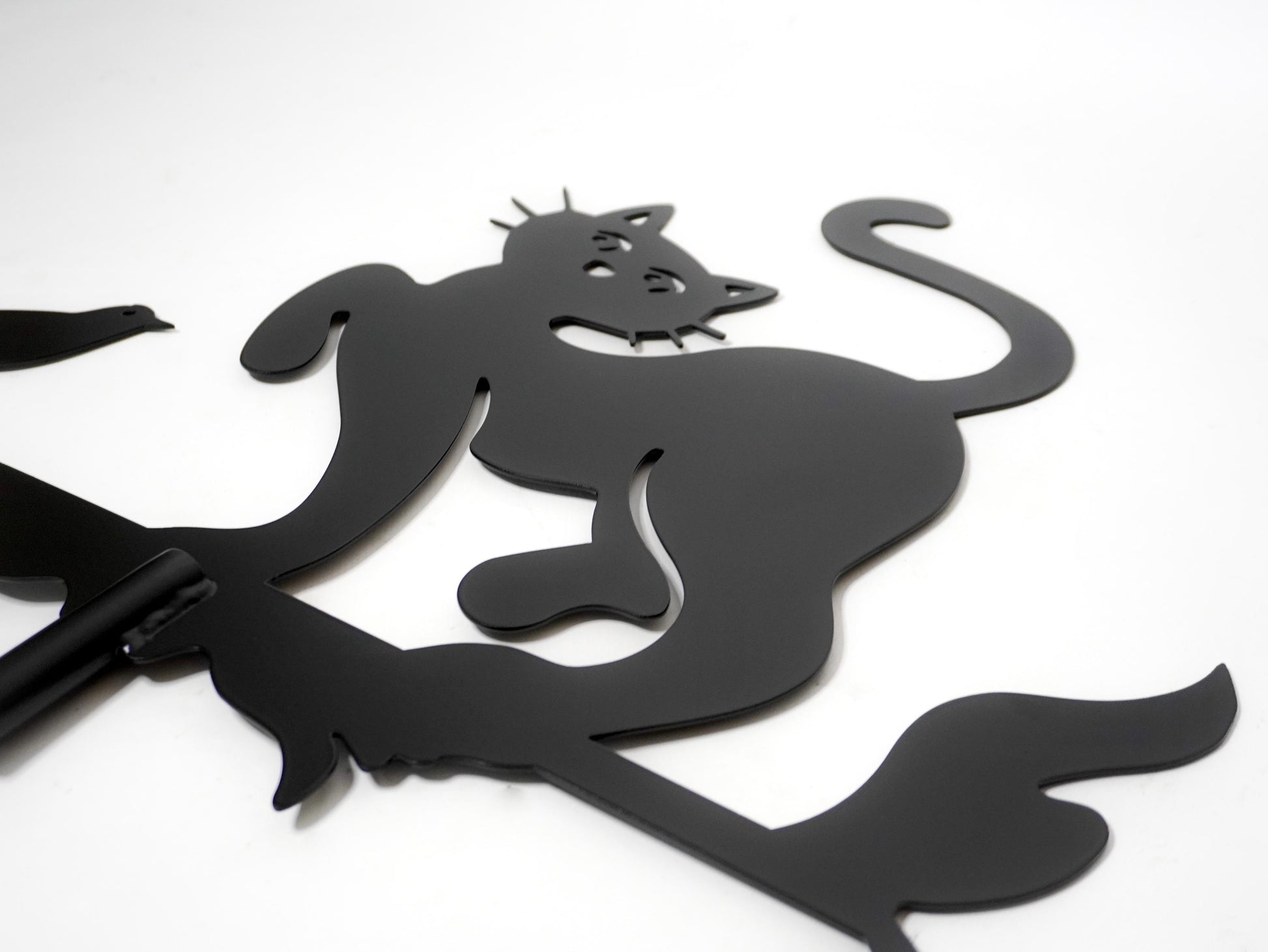 Metal Cat and Bird Weathervane — 5