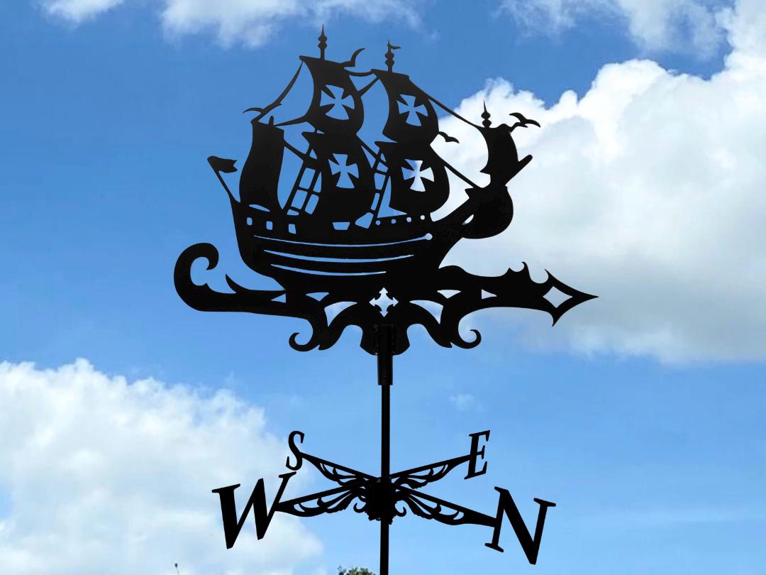 Metal Ship Weathervane