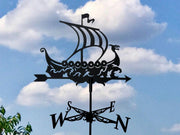 Metal Viking Ship Weathervane