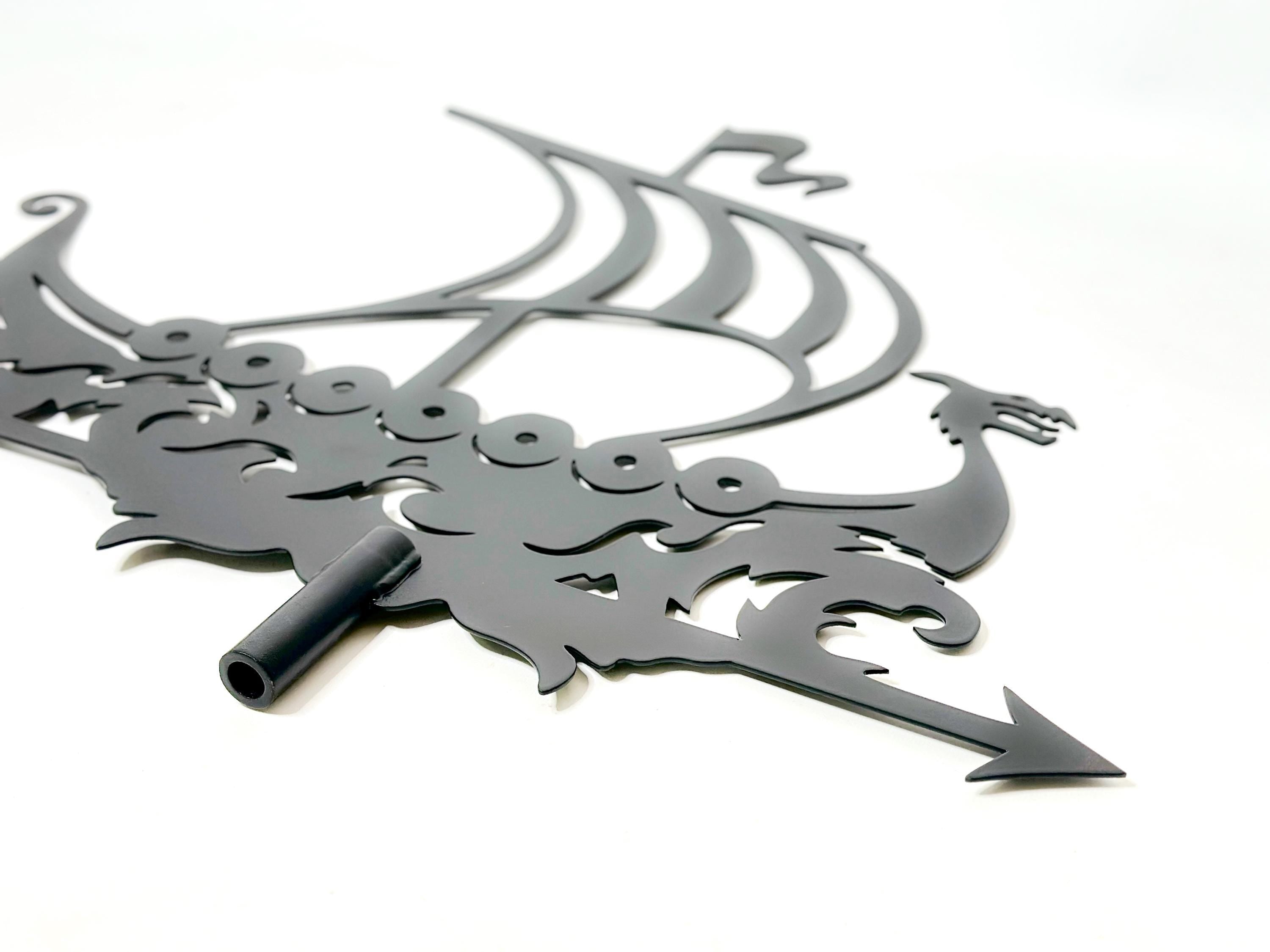 Metal Viking Ship Weathervane — 4