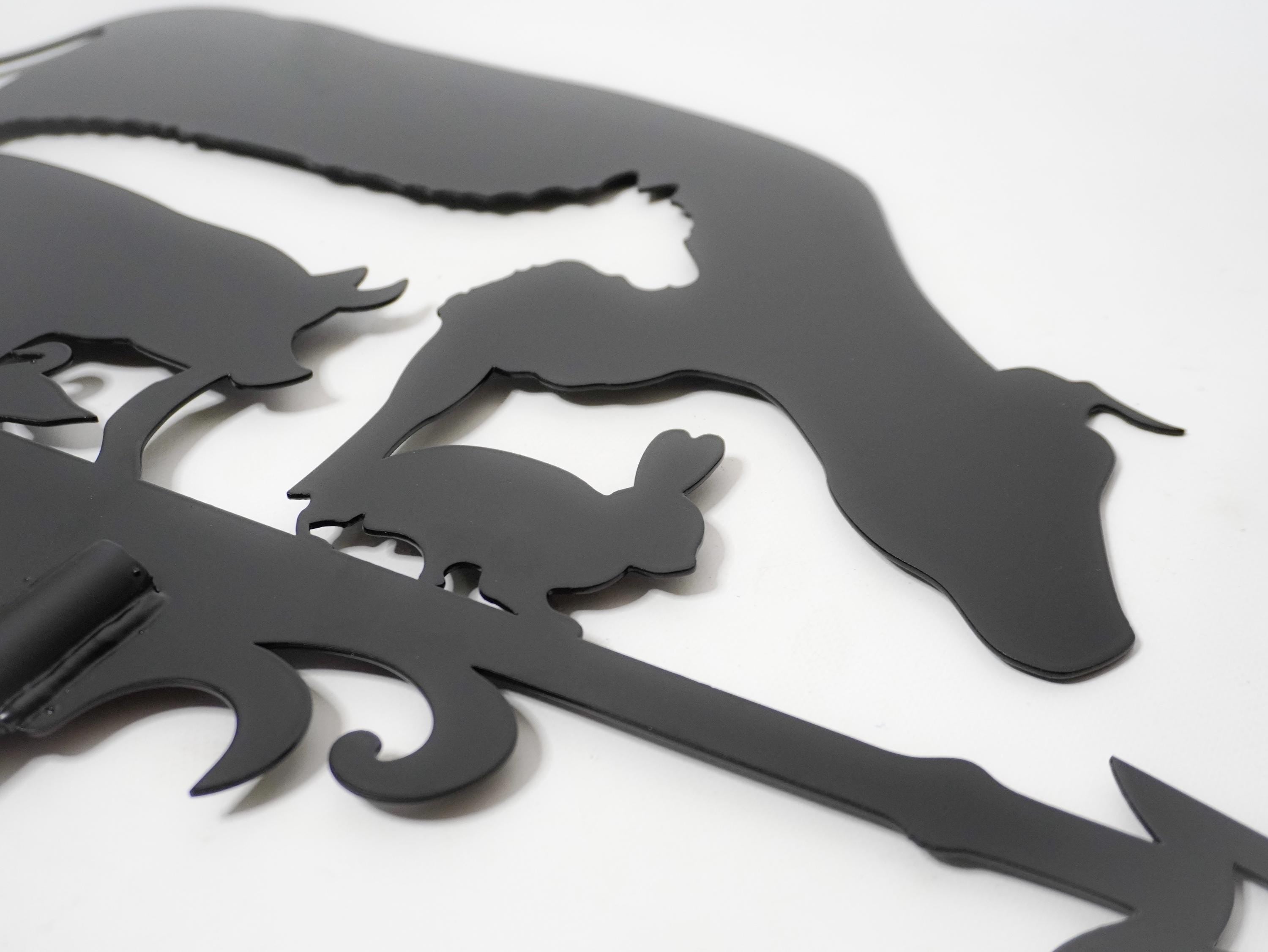 Farm Animals Metal Weathervane — 4
