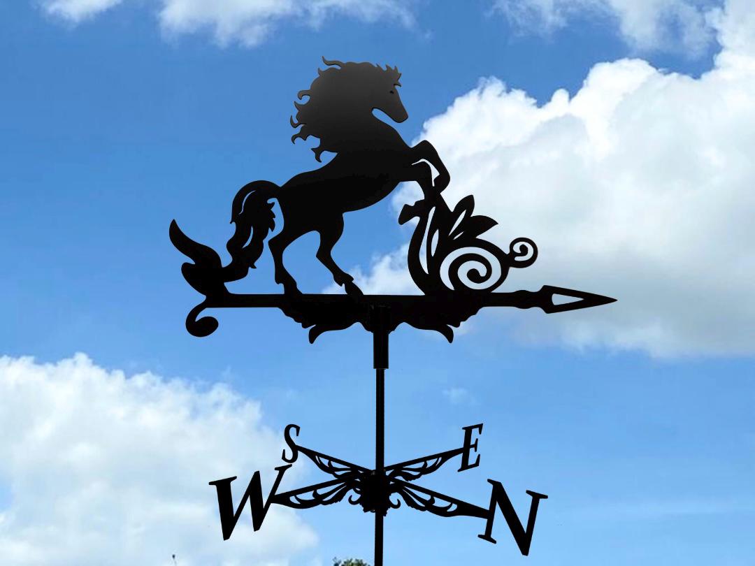 Metal Weathervane Horse