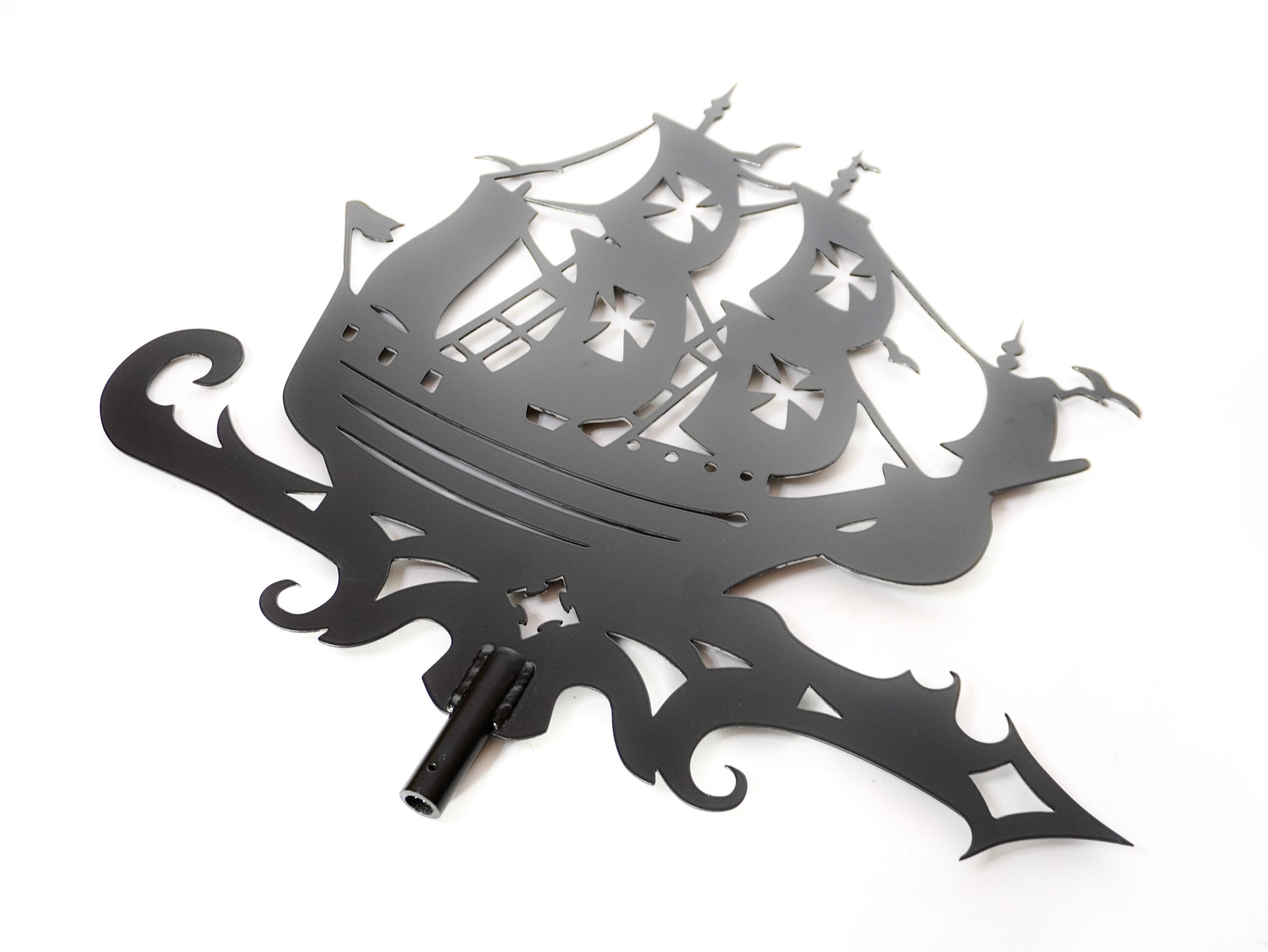 Metal Ship Weathervane — 3