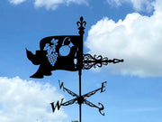 Metal Weathervane Winemaker's Roof or Garden Decor