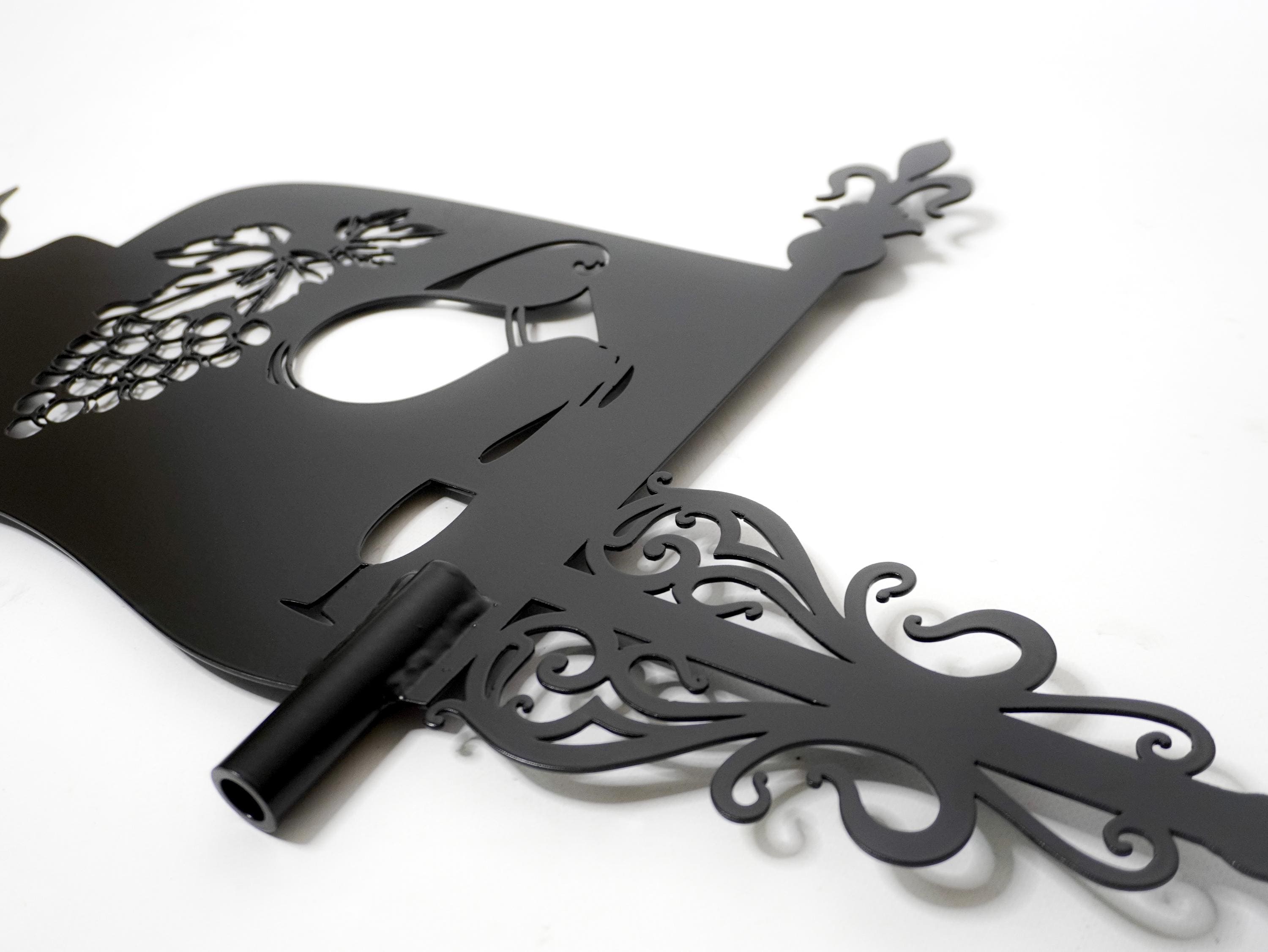 Metal Weathervane Winemaker's Roof or Garden Decor — 6