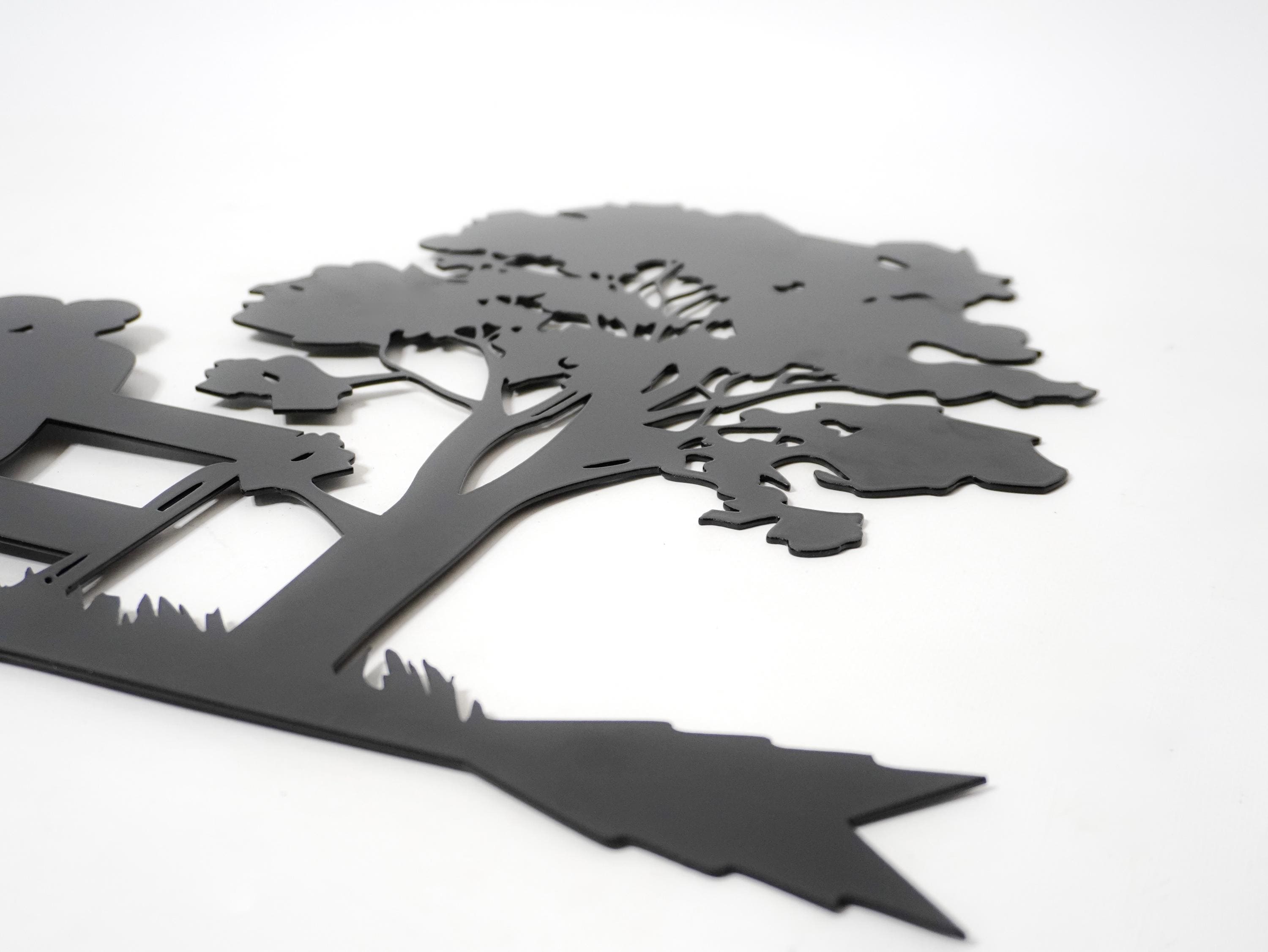 Metal Couple Under Tree Weathervane — 5