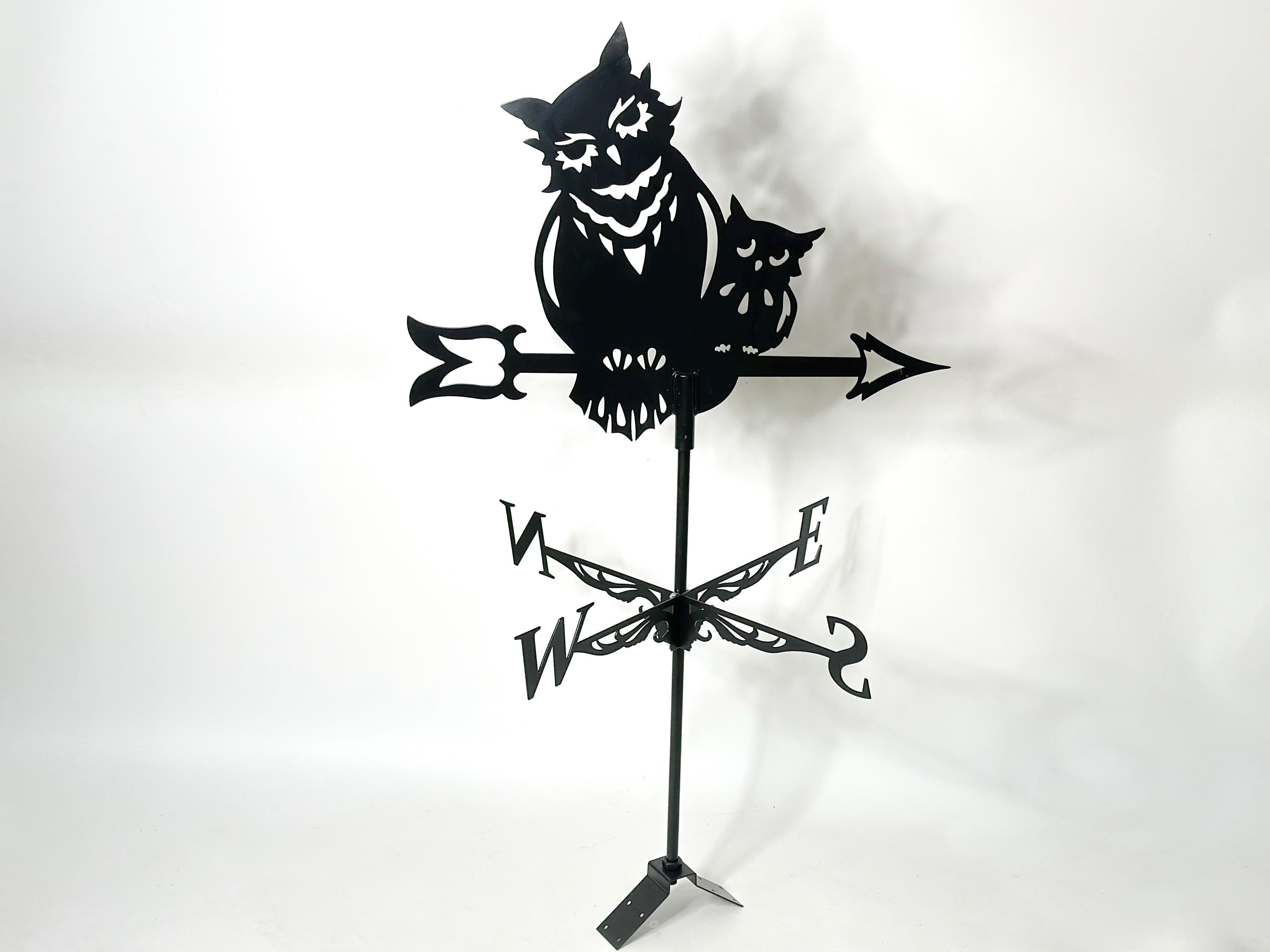 Owl Family Weathervane for Roof or Garden — 2