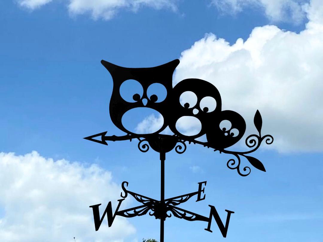 Owl Family Weathervane