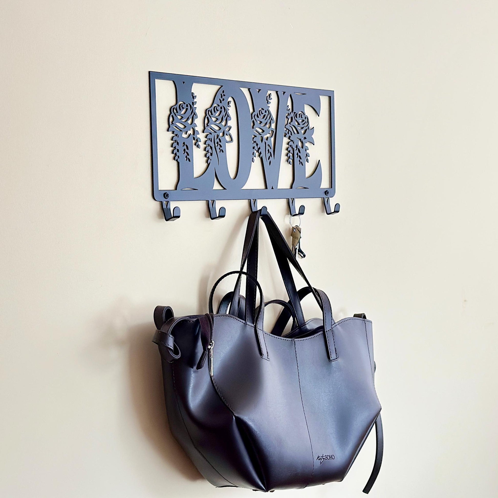 Metal Coat Rack with Hooks — 2