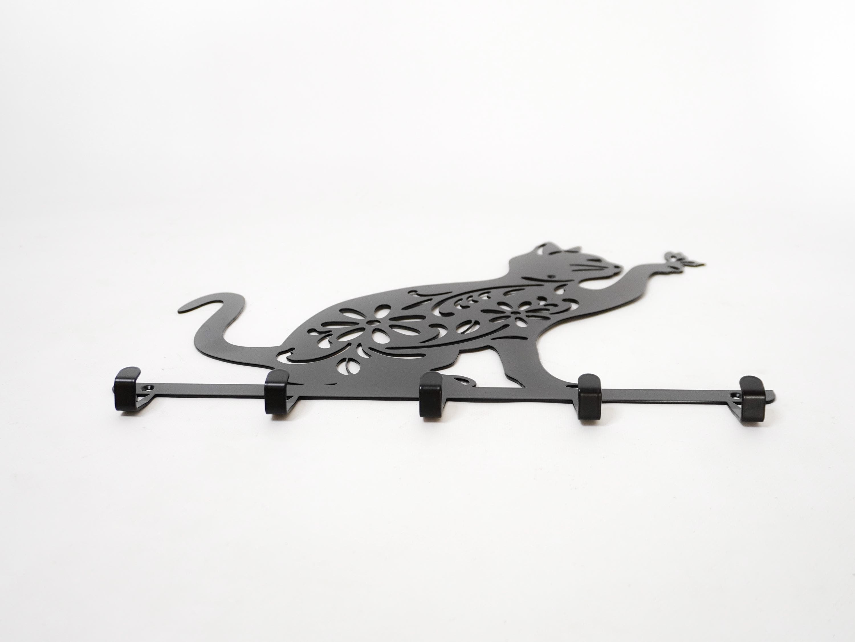 Metal Cat Butterfly Key Hanger — 3