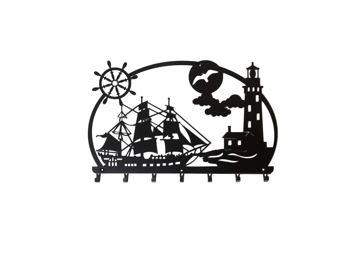 Nautical Metal Key Hanger for Wall — 7