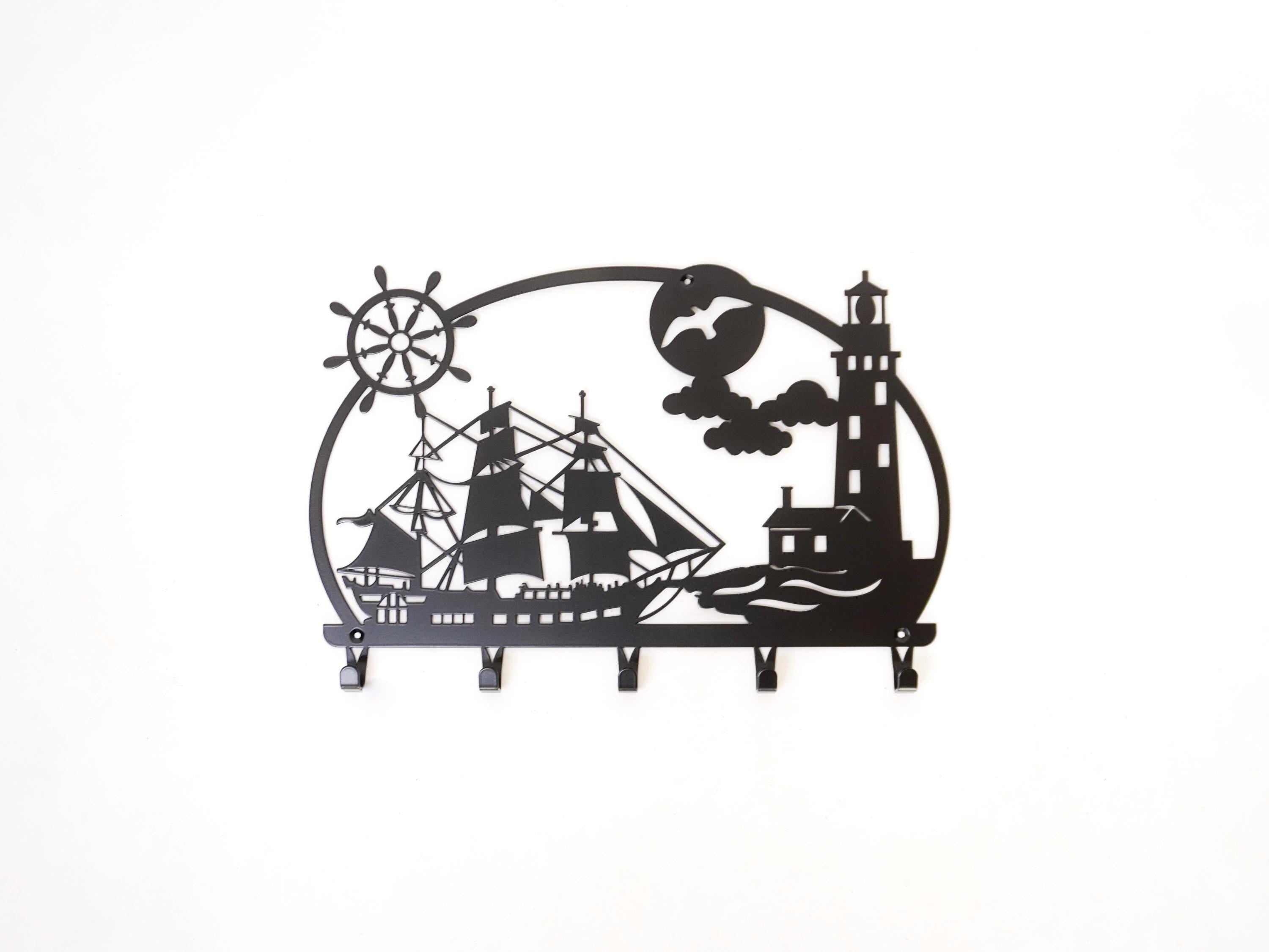 Nautical Metal Key Hanger for Wall — 2