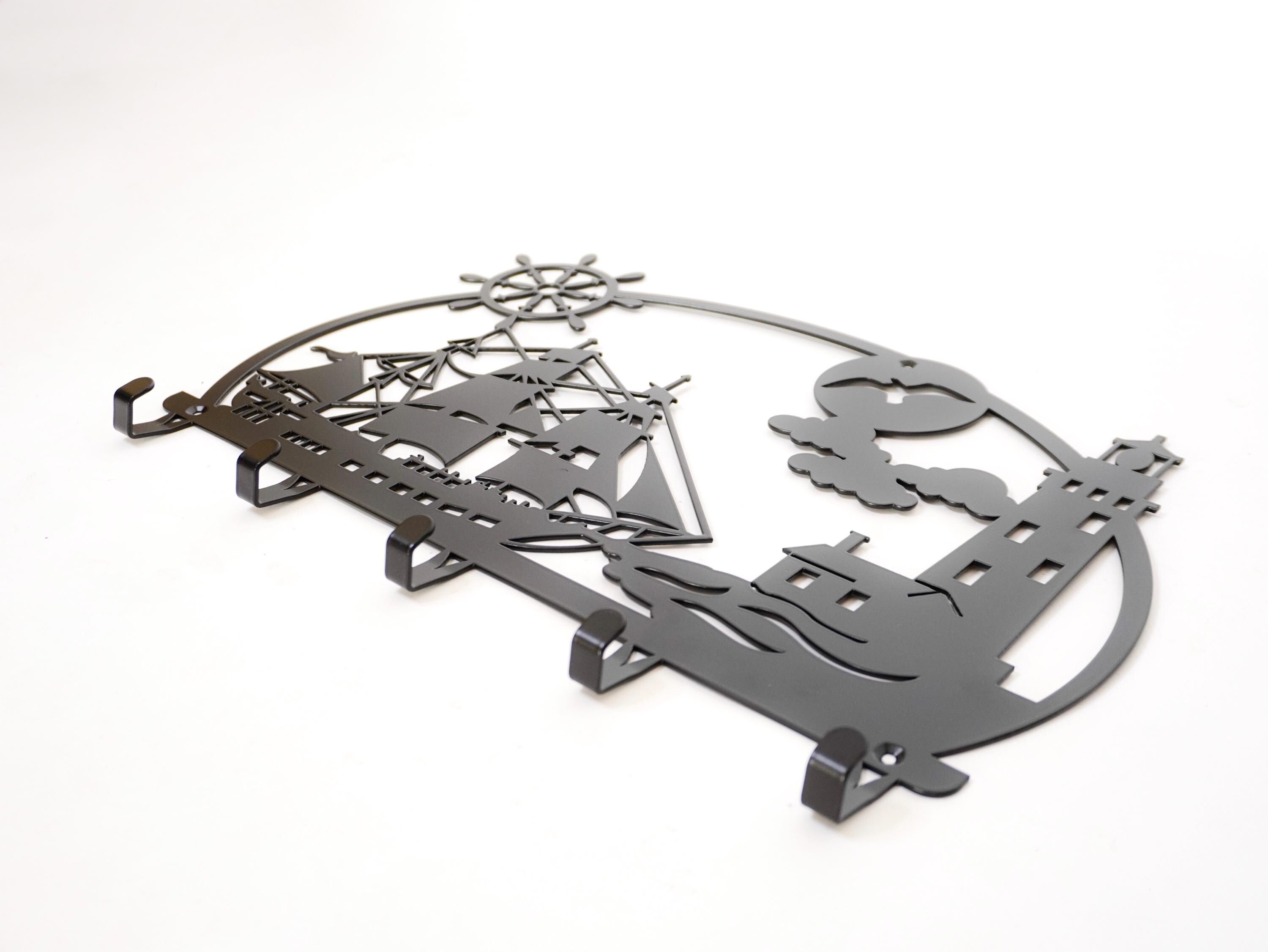 Nautical Metal Key Hanger for Wall — 3